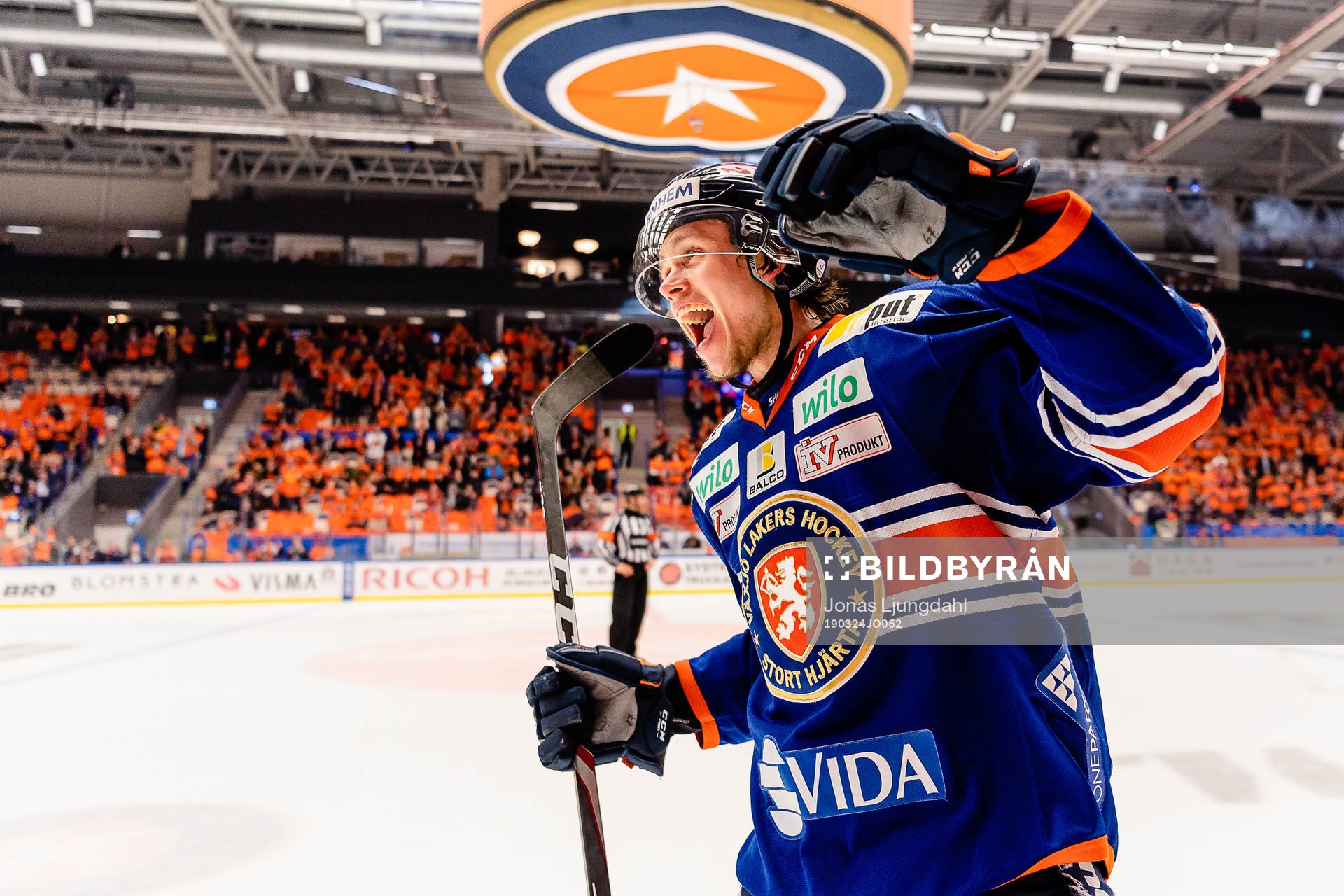 Växjös Dominik Bokk jublar