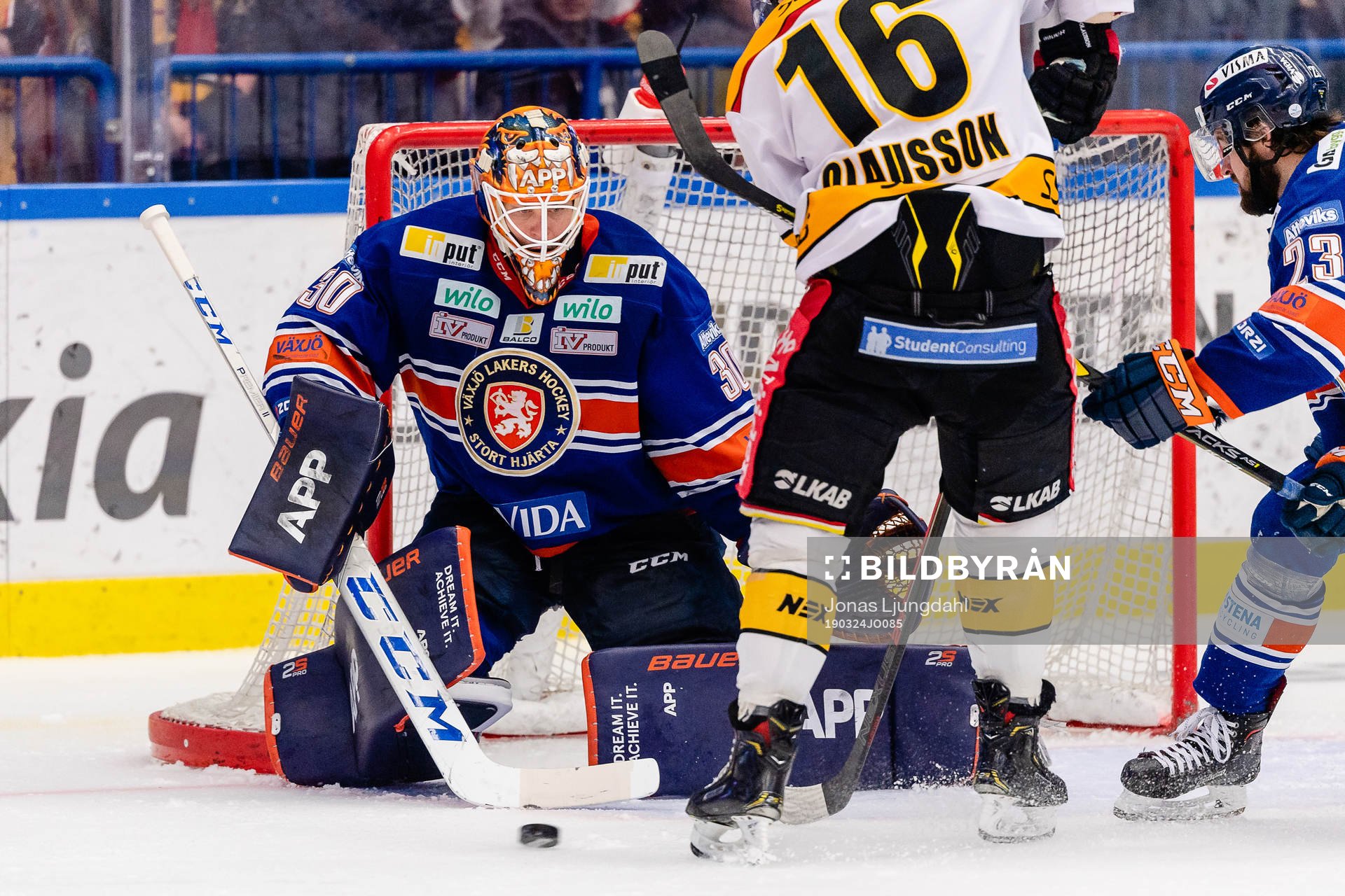 Växjös målvakt Viktor Fasth