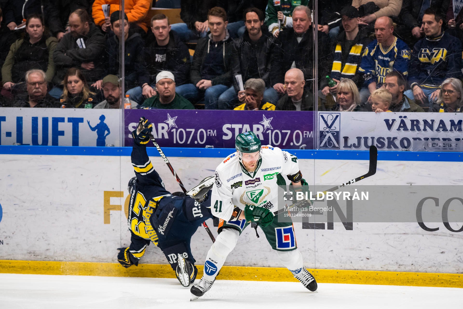s Christoffer Törngren och Färjestads Ilari Melart