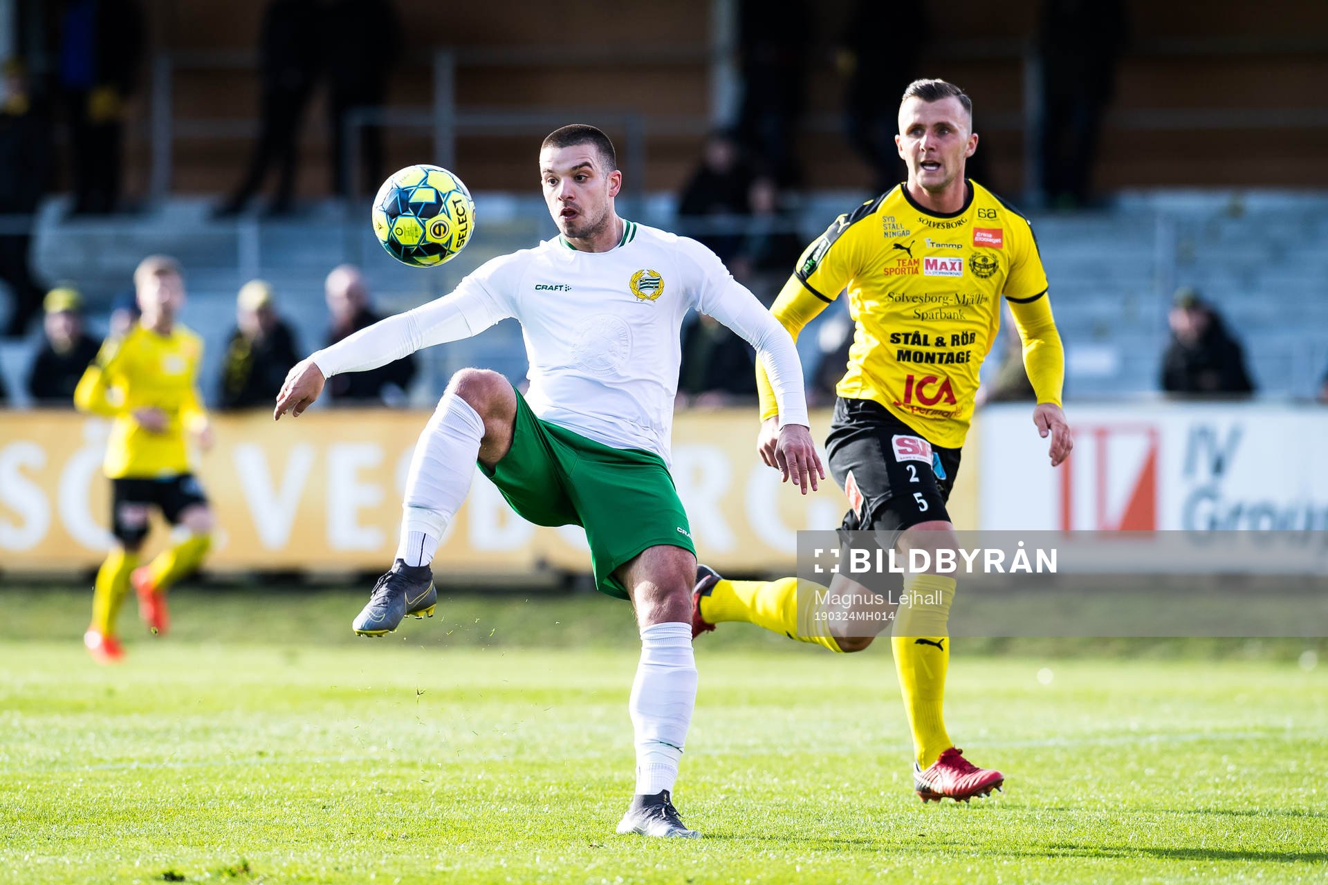 Hammarbys Vladimir Rodic och Mjällbys Adi Terzic