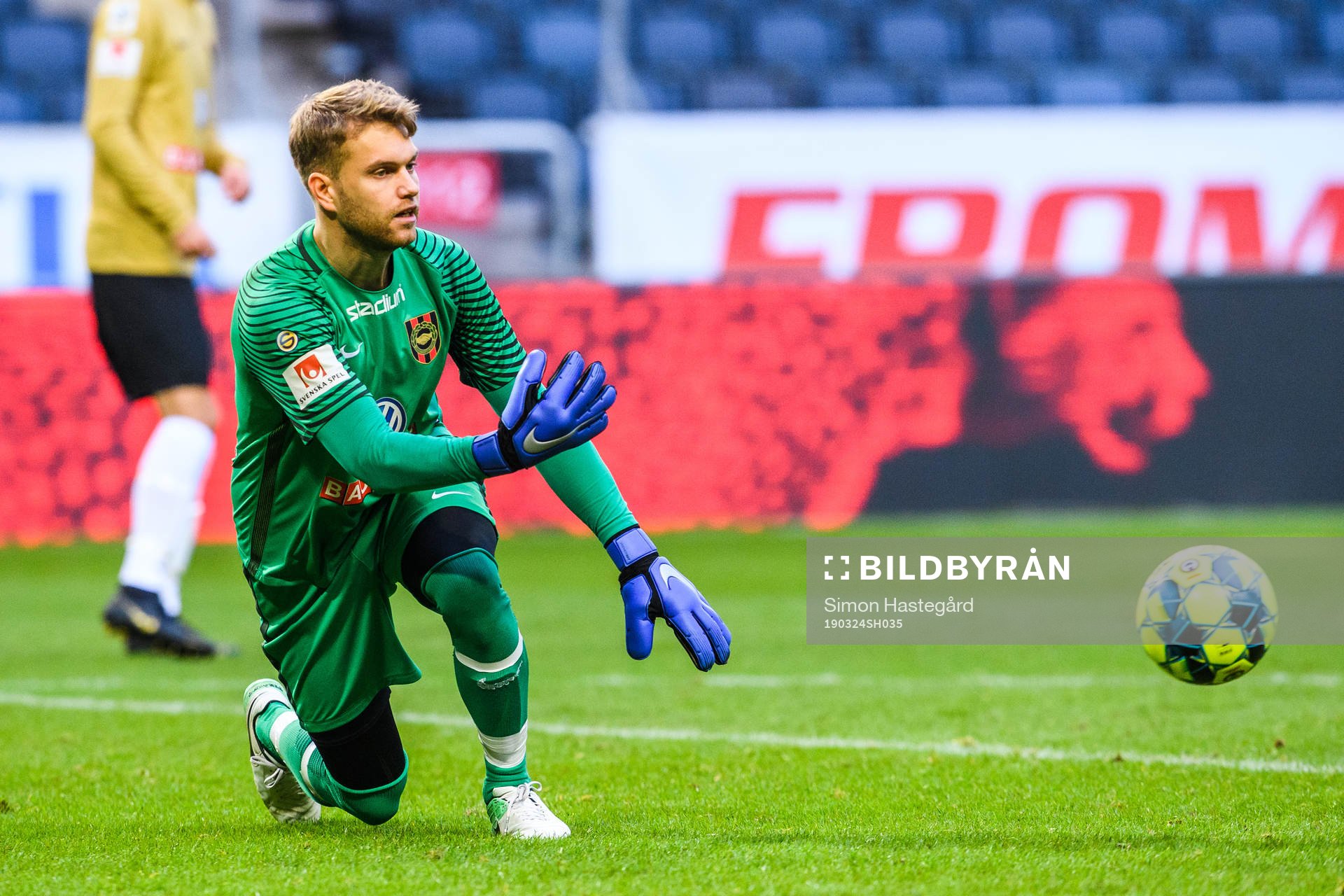 Brommapojkarnas målvakt Rasmus Emanuelsson