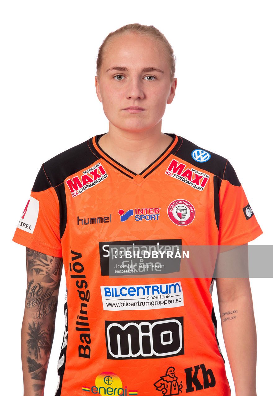Kristianstads Thordis Hronn Sigfusdottir poserar för ett porträtt den 25 mars 2019 i Kristianstad.
