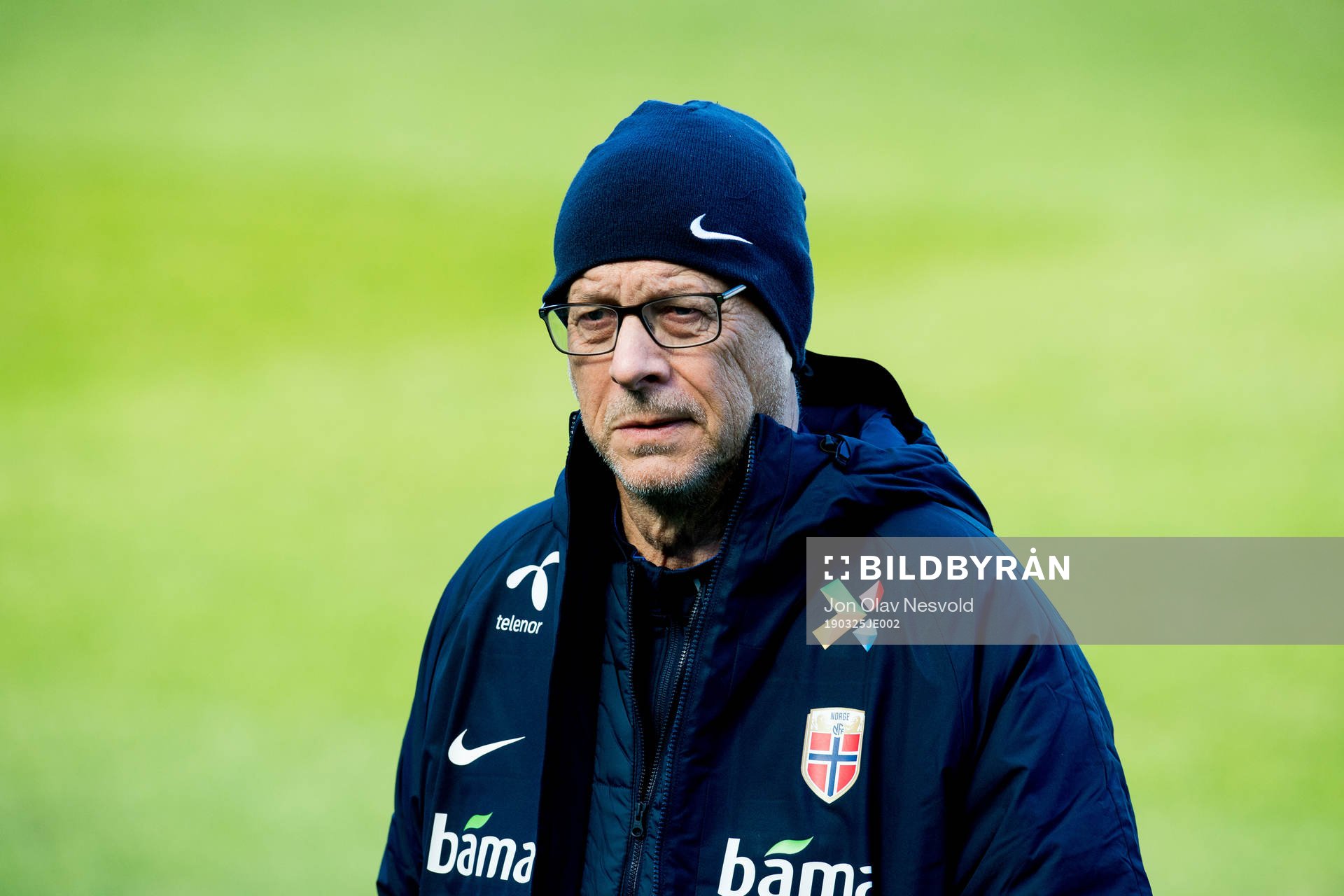 Lars Lagerbäck, head coach of Norway