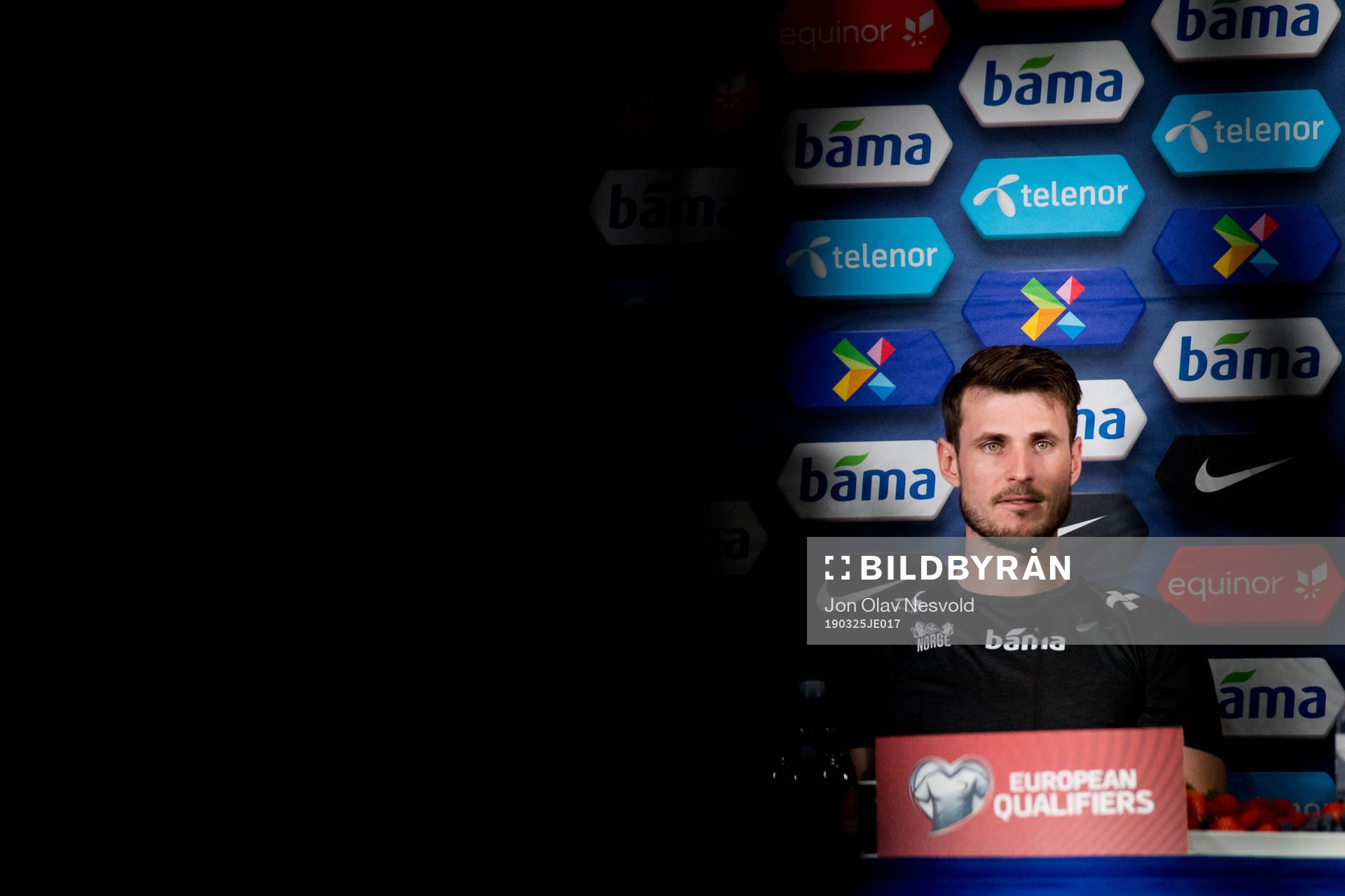 Håvard Nordtveit of Norway during a press conference on March 25, 2019 in Oslo.