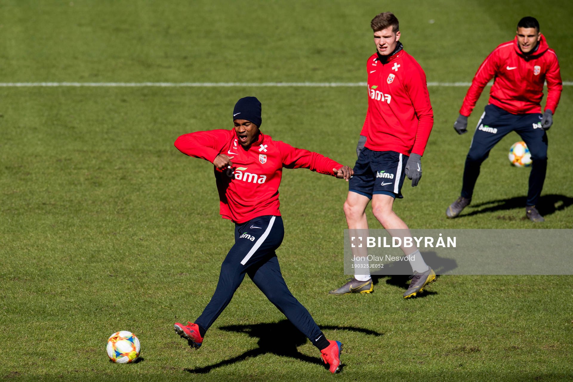 Ola Kamara, Alexander Sørloth  and Mohamed Elyounoussi of