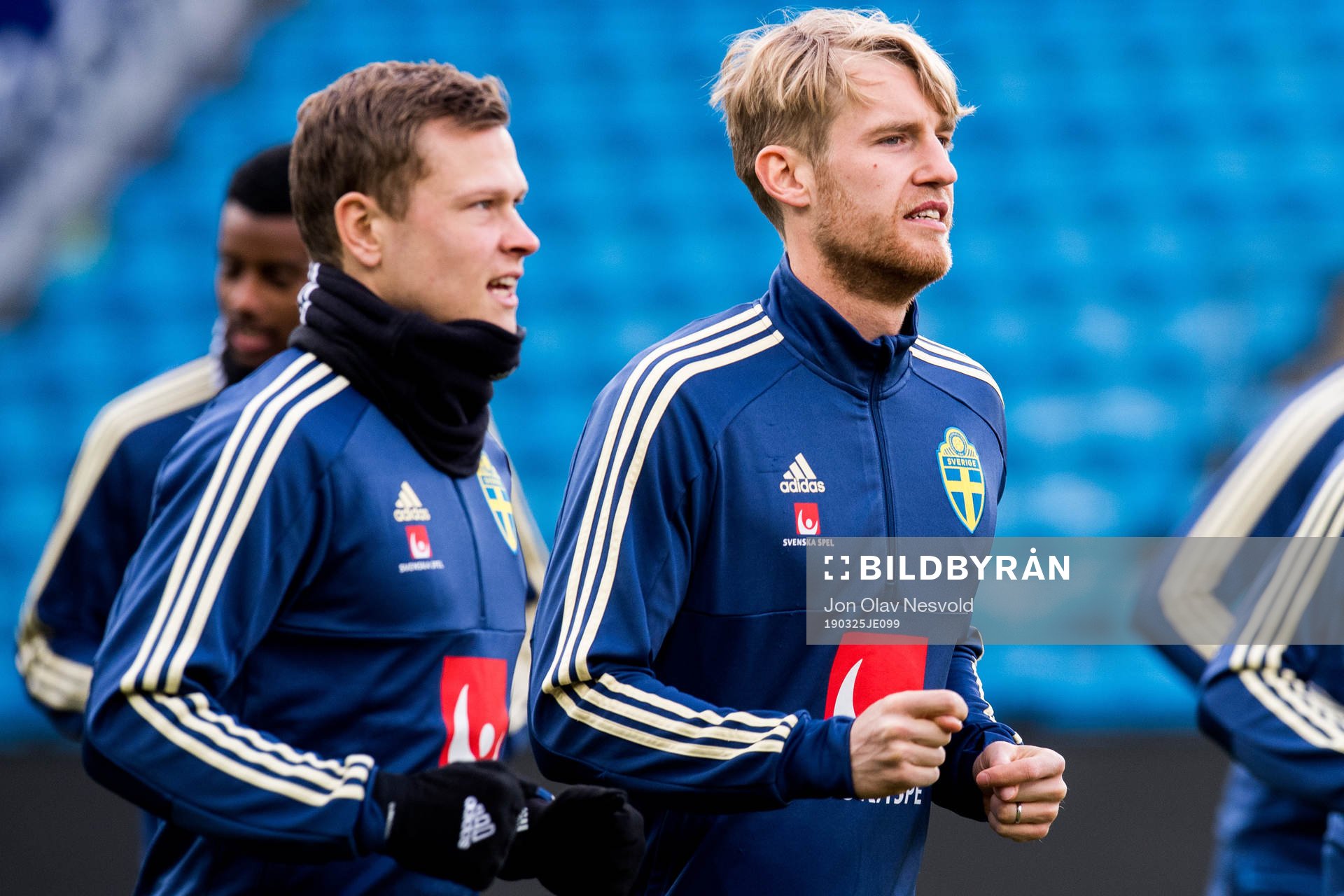 Viktor Claesson and Filip Helander of the Swedish national