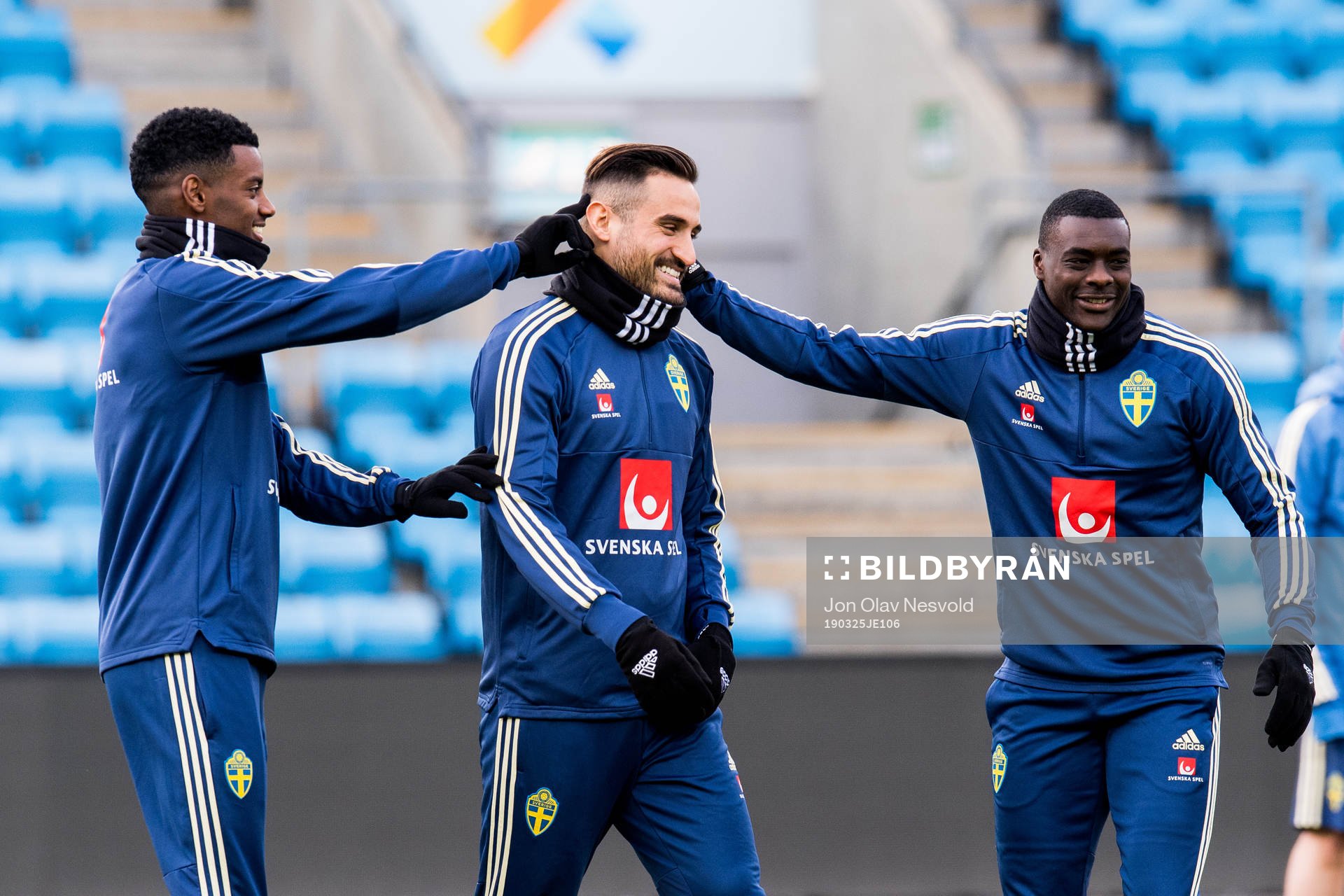 Alexander Isak, Sotirios Papagiannopoulos and Ken Sema of