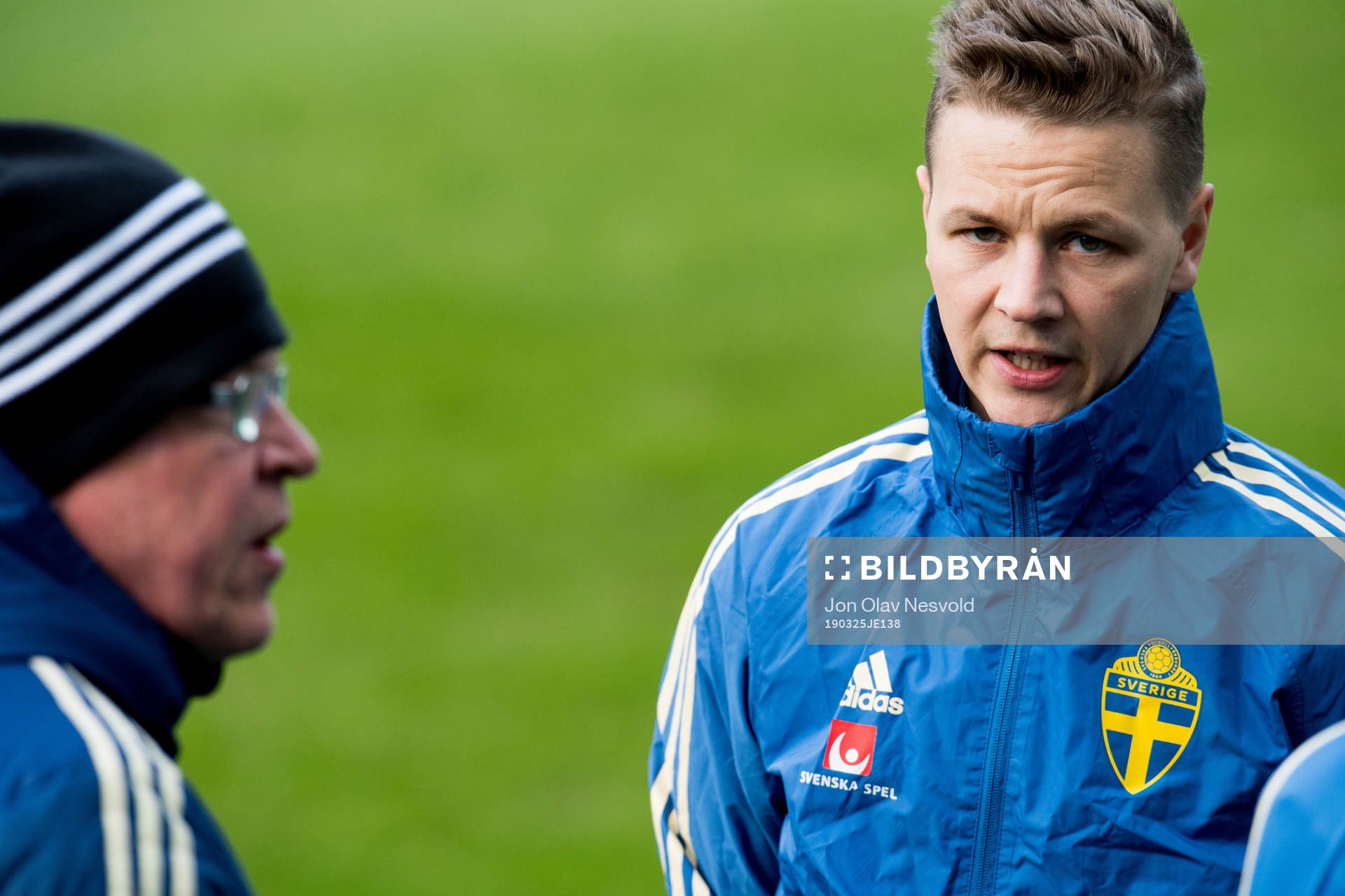 Goalkeeper coach Maths Elfvendal of the Swedish national