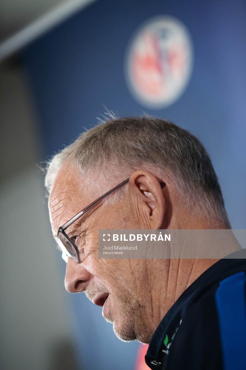 Lars Lagerbäck, head coach of the Norwegian national