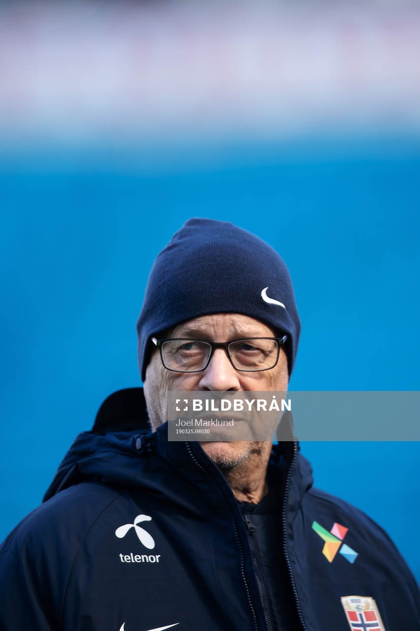 Lars Lagerbäck, head coach of the Norwegian national