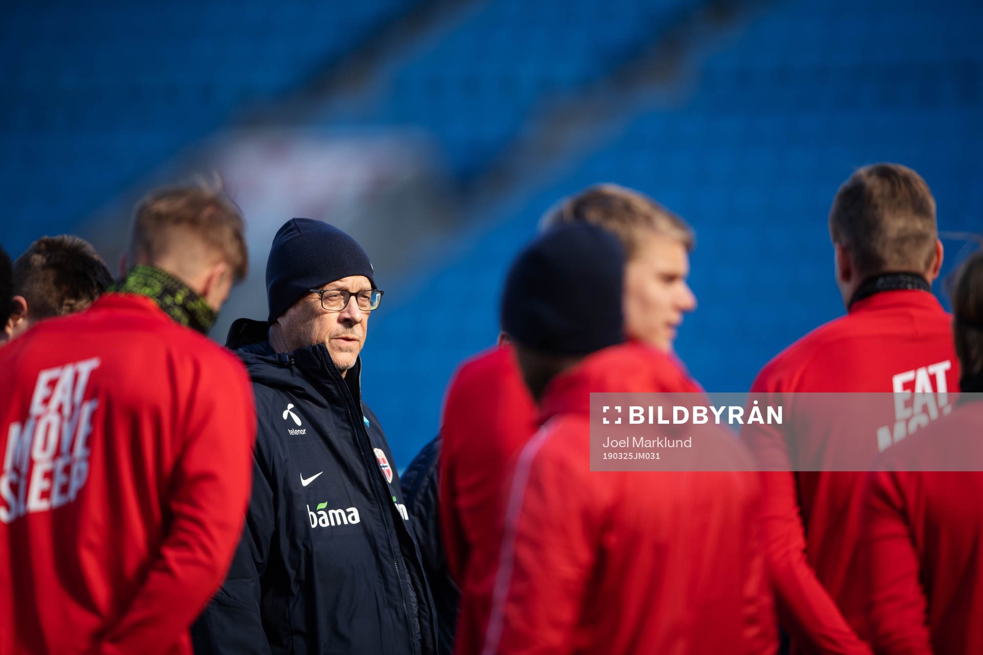 Lars Lagerbäck, head coach of the Norwegian national
