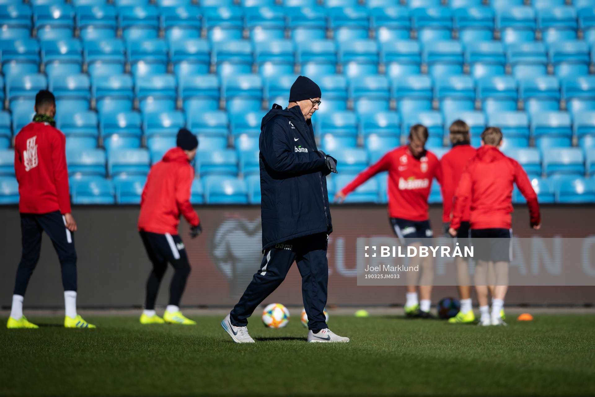 Lars Lagerbäck, head coach of the Norwegian national