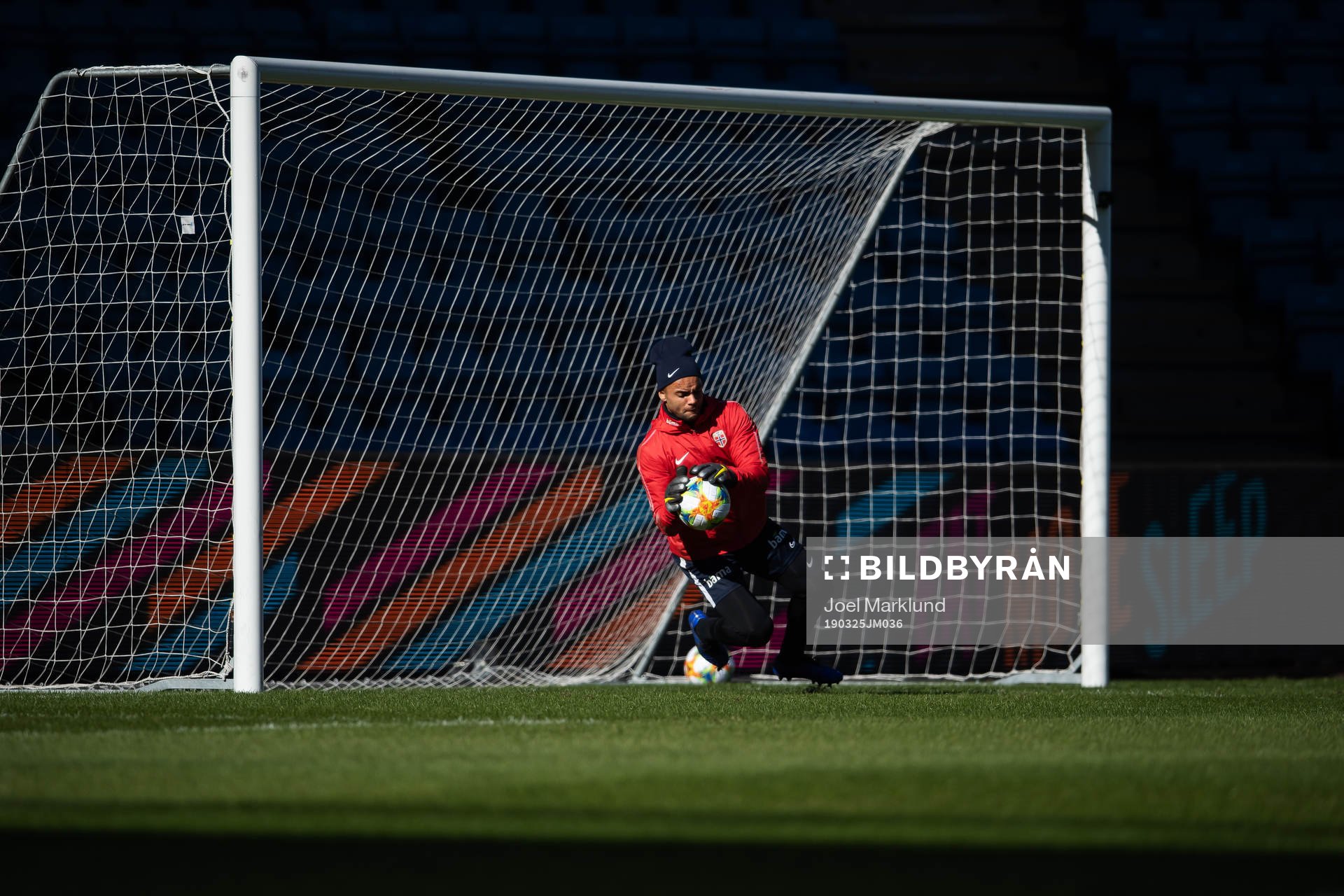 Goalkeeper Sten Grytebust of the Norwegian national