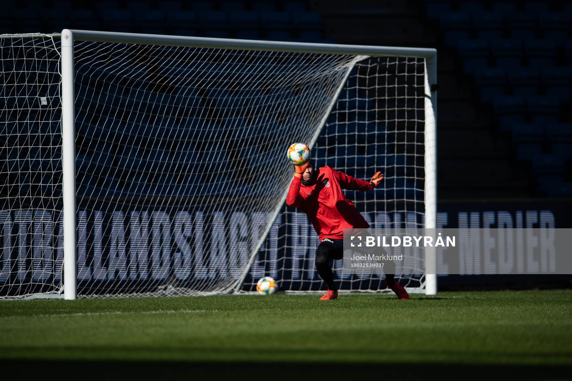 Goalkeeper Rune Almenning Jarstein of the Norwegian