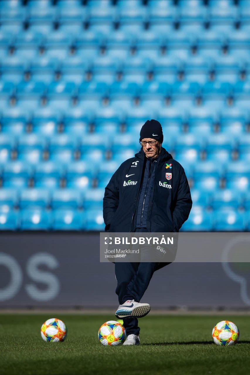 Lars Lagerbäck, head coach of the Norwegian national