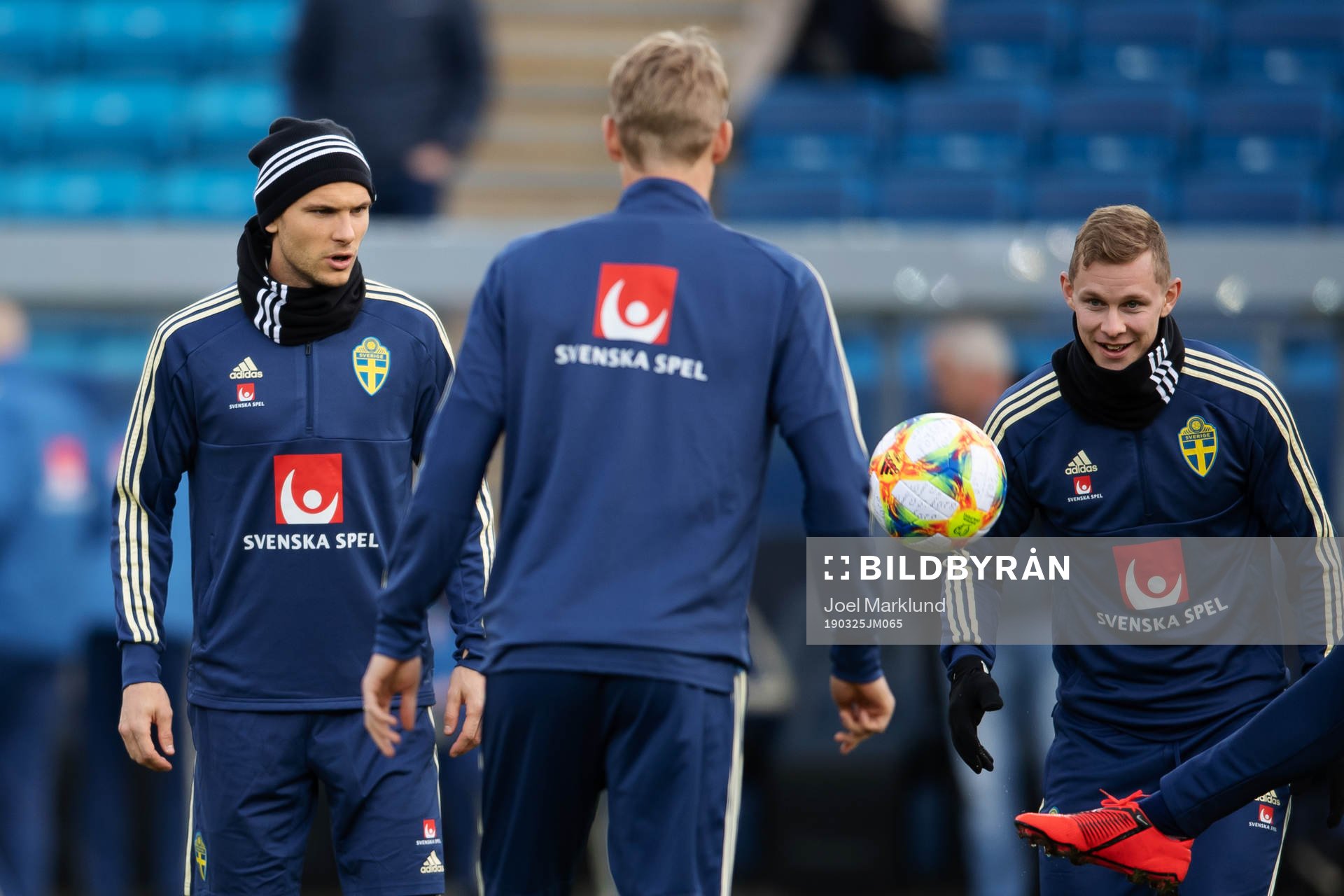 Albin Ekdal and Emil Krafth of the Swedish national