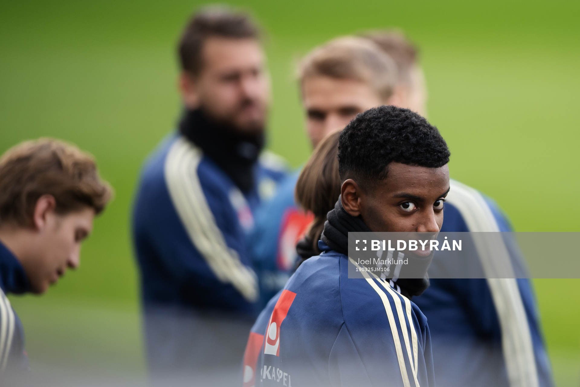 Alexander Isak of the Swedish national football team
