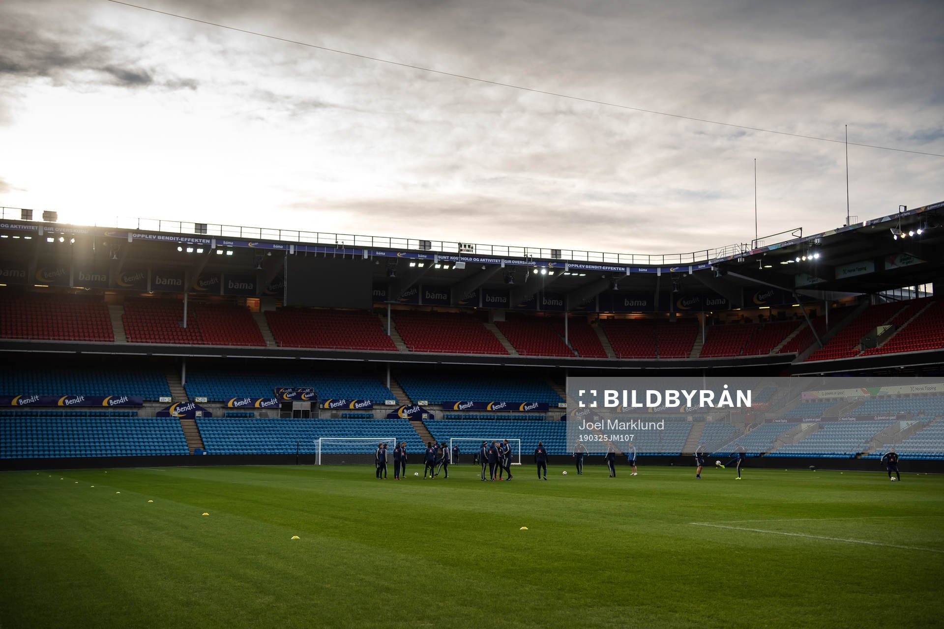 General view of the Swedish national football team