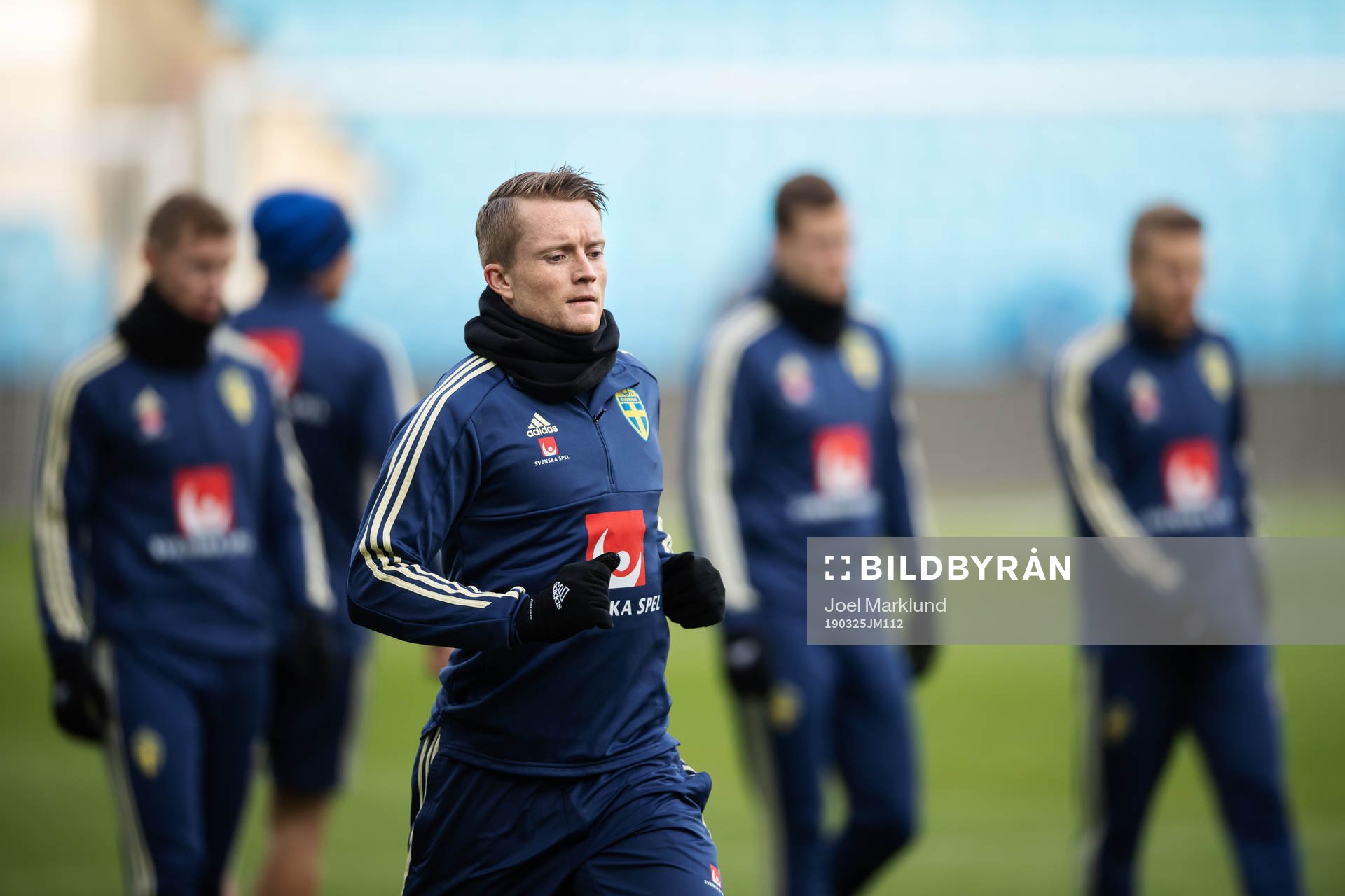 Sam Larsson of the Swedish national football team