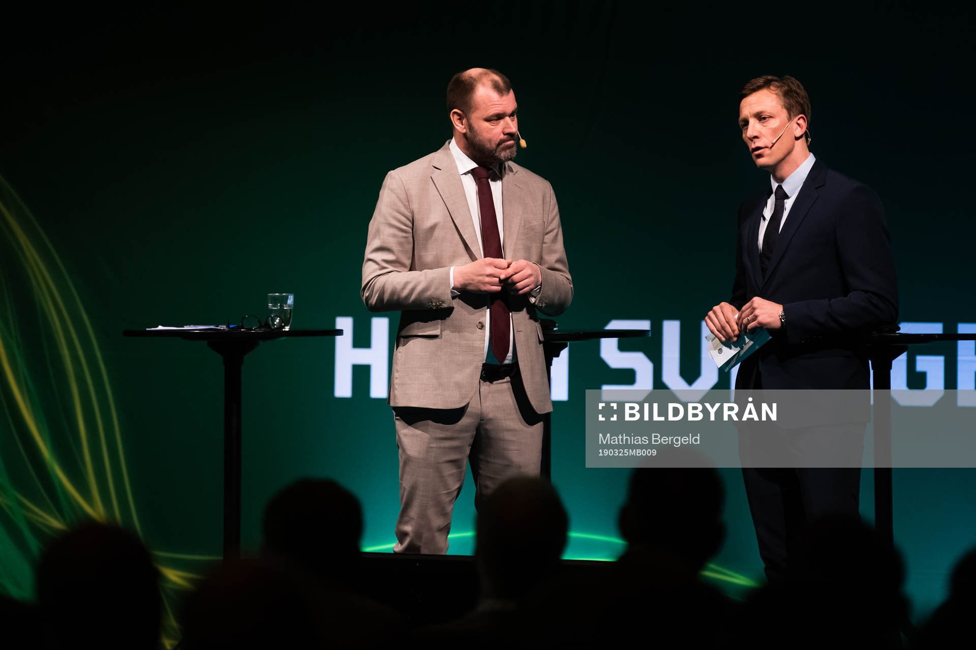 Daniel Kristiansson, konfrencier och Mats Enquist,