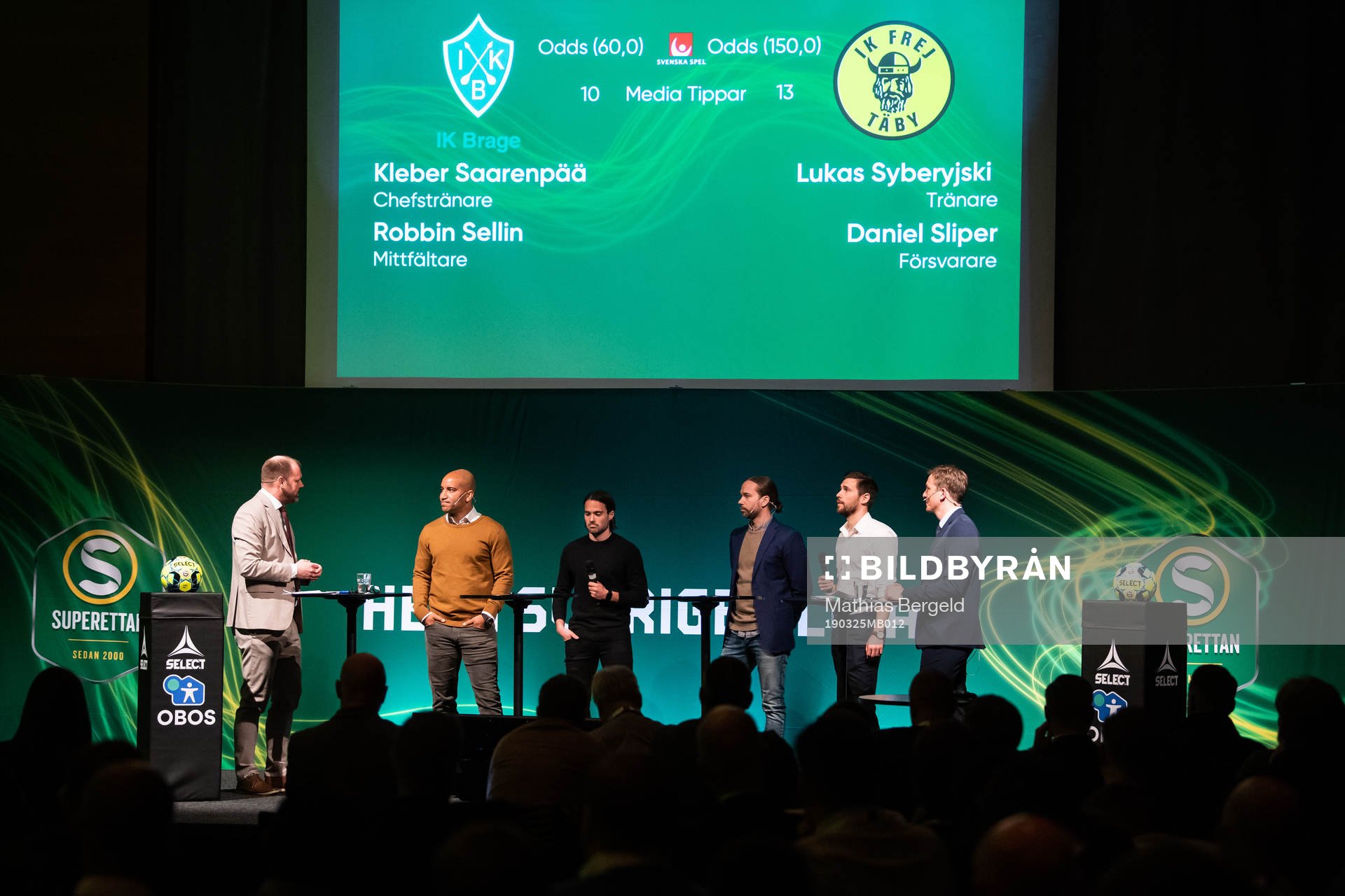Daniel Kristiansson, konferencier, Brages tränare Kleber