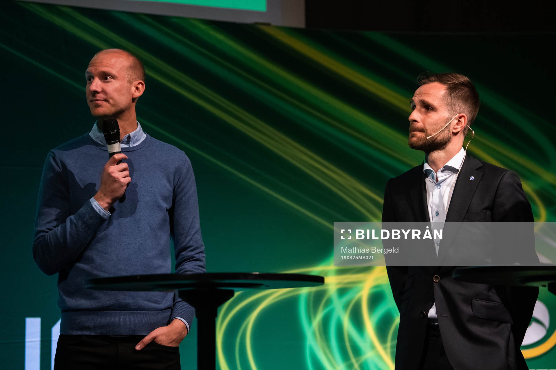 Halmstads Andreas Johansson och tränare Igor Krulj