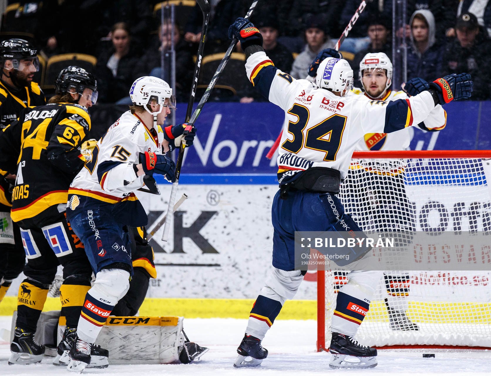 Djurgårdens Jakob Lilja , Daniel Brodin och Emil Bemström