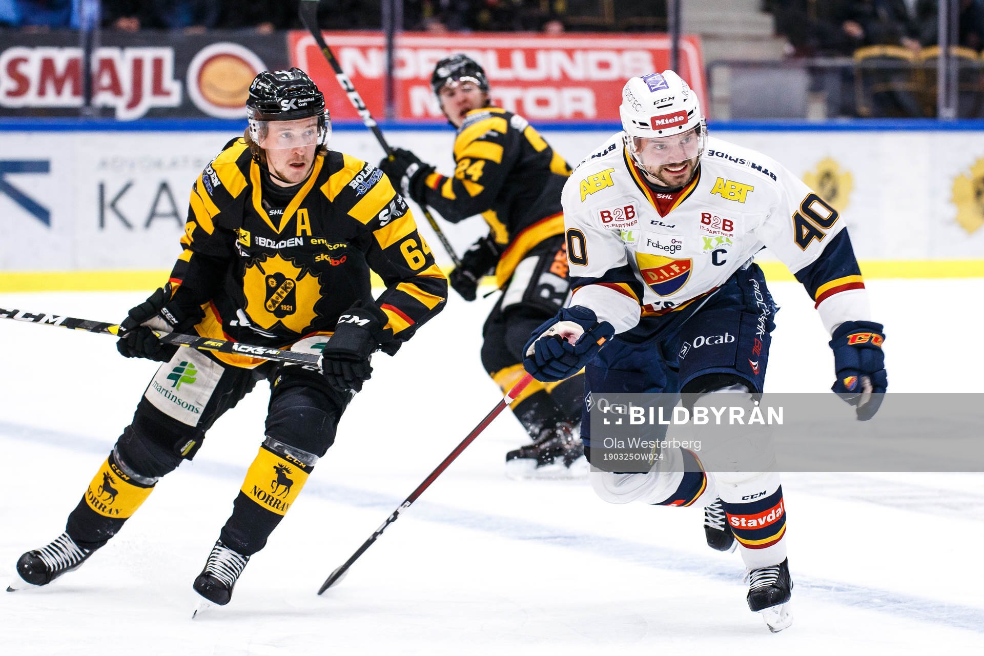 Skellefteås Jonathan Pudas och Djurgårdens Jacob Josefson
