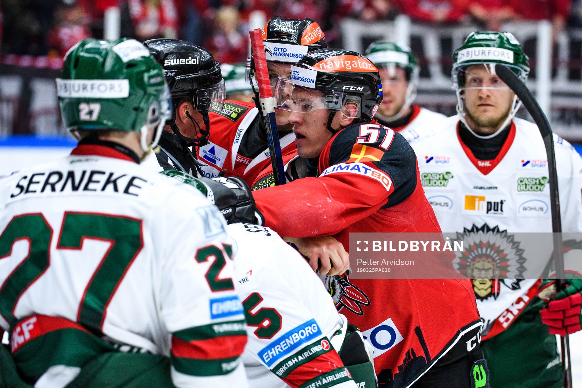 Malmö Redhawks Emil Sylvegård i bråk med Frölundas Mats