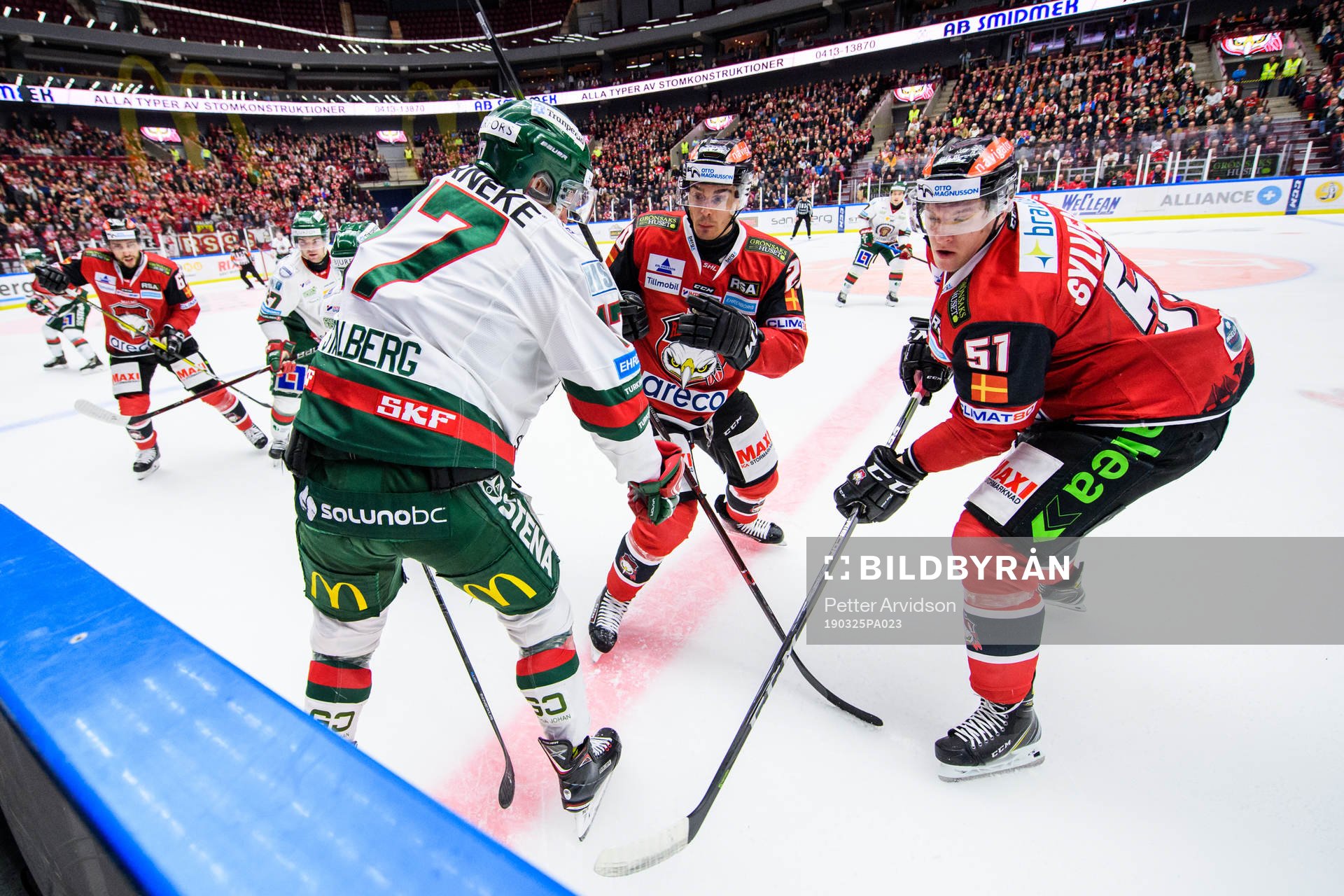 Malmö Redhawks Henrik Hetta och Emil Sylvegård