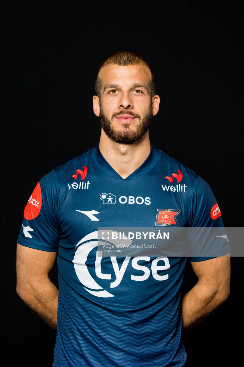 Zlatko Tripic of Viking poses for a portrait