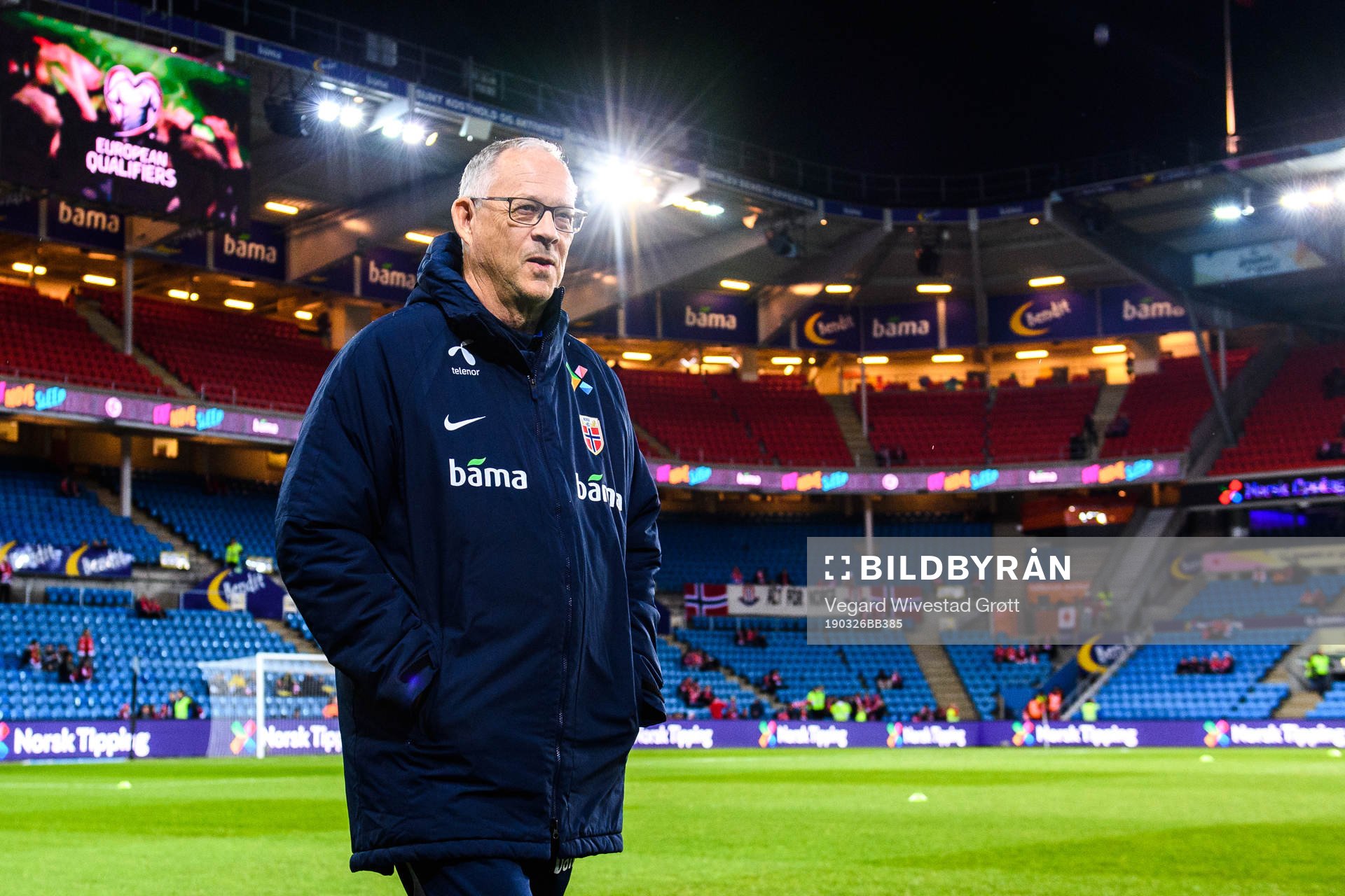 Lars Lagerbäck, head coach of Norway