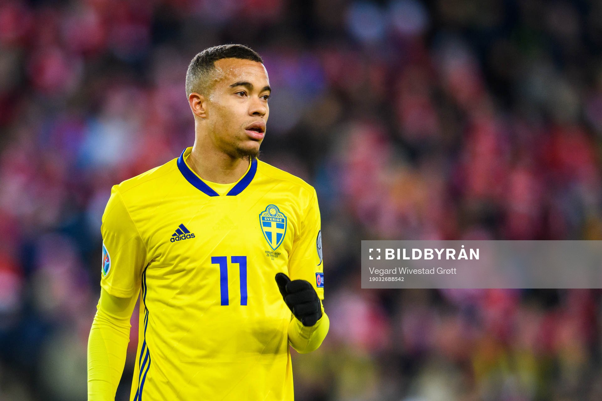 Robin Quaison of Sweden