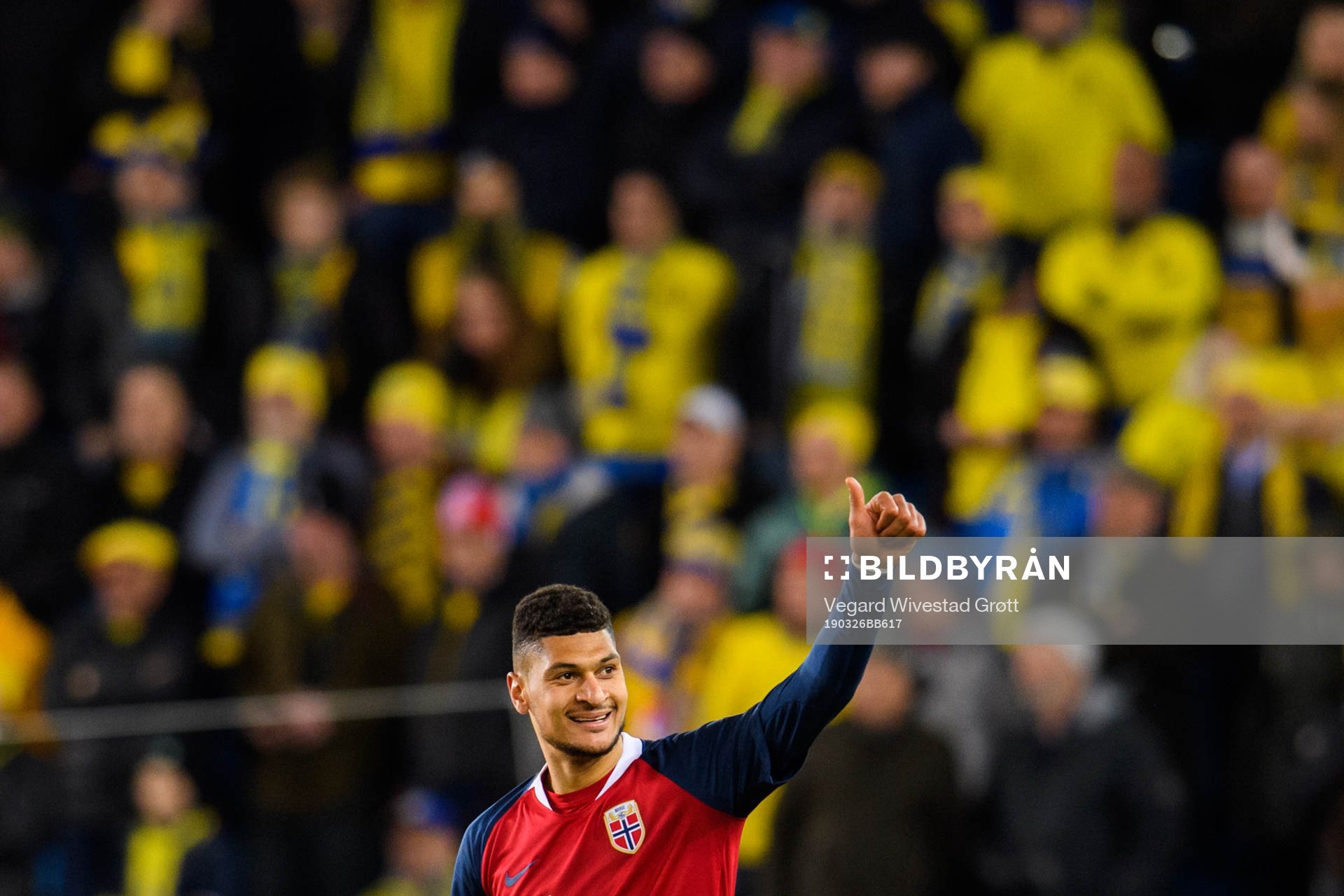 Bjørn Maars Johnsen of Norway celebrates