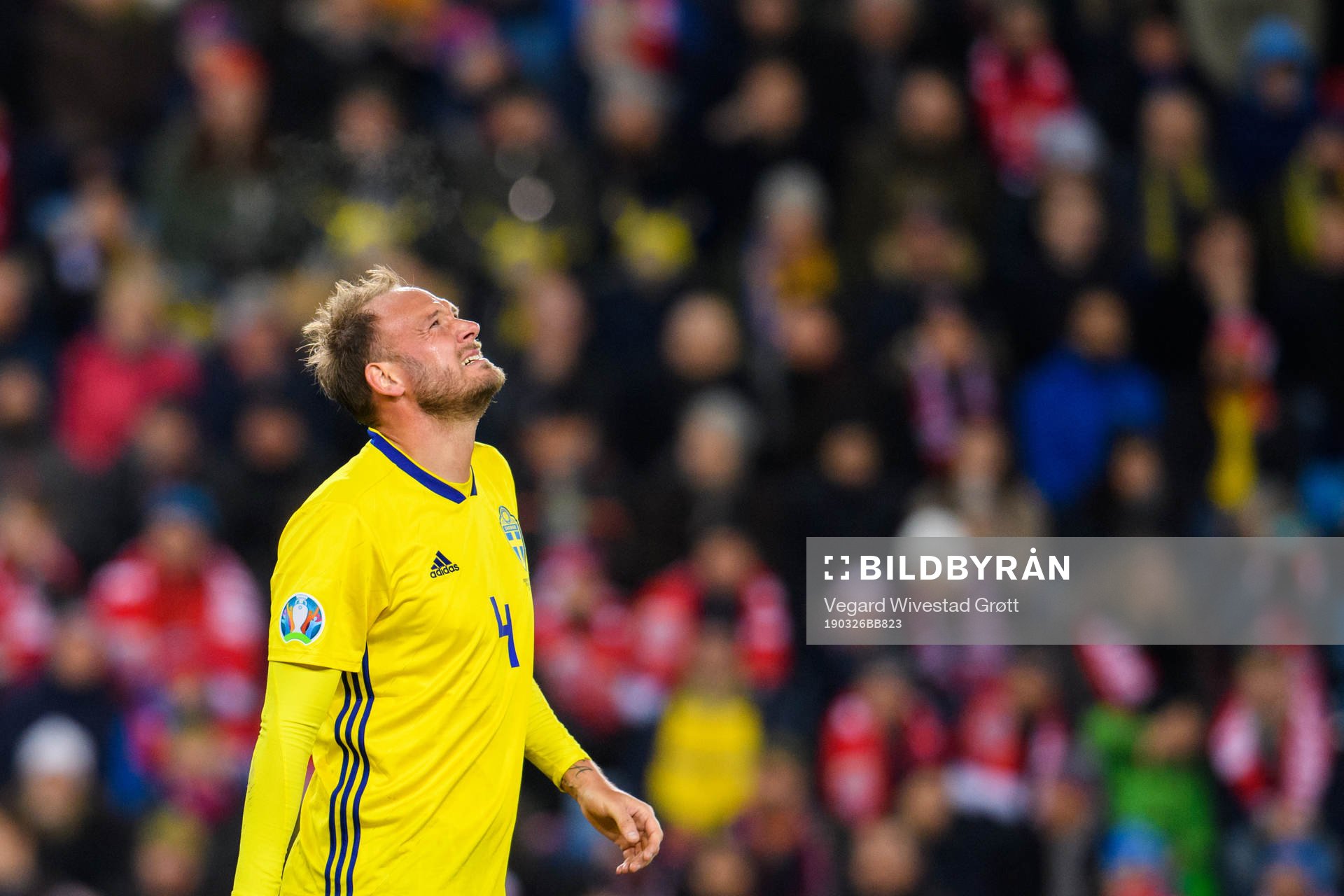 Andreas Granqvist of Sweden looks dejected