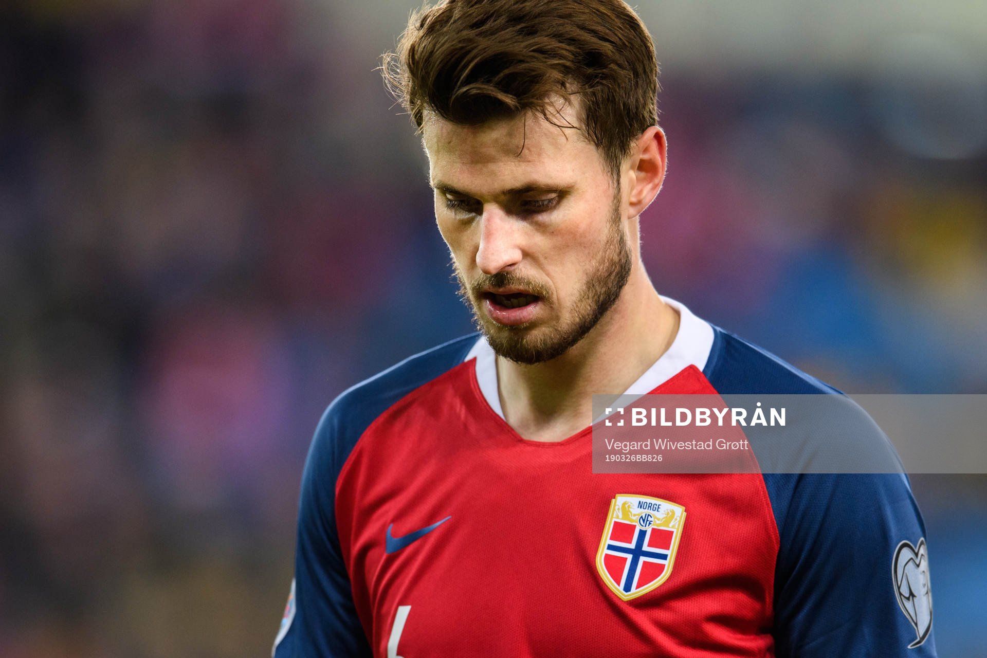 Håvard Nordtveit of Norway looks dejected