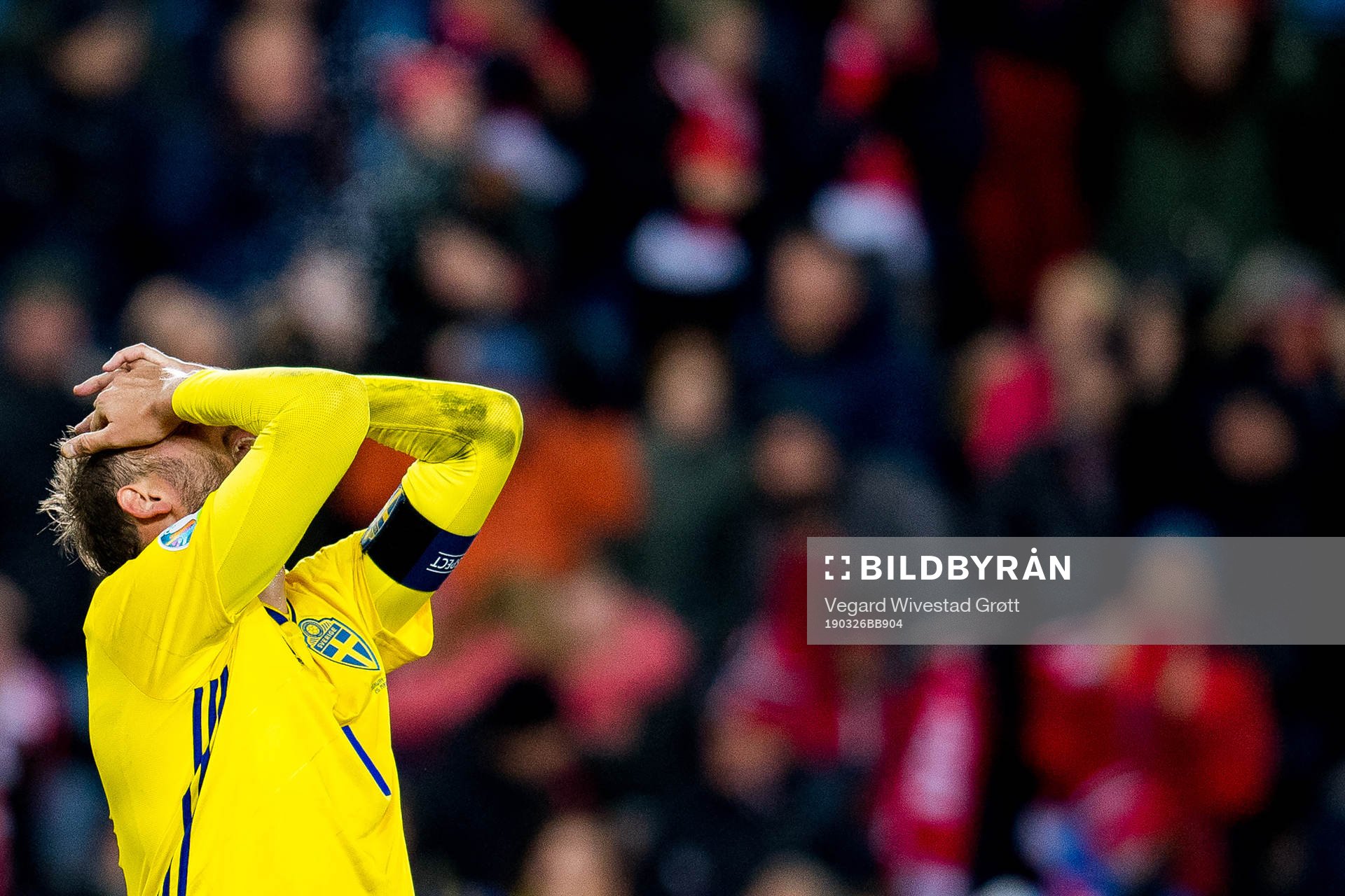 Andreas Granqvist of Sweden reacts
