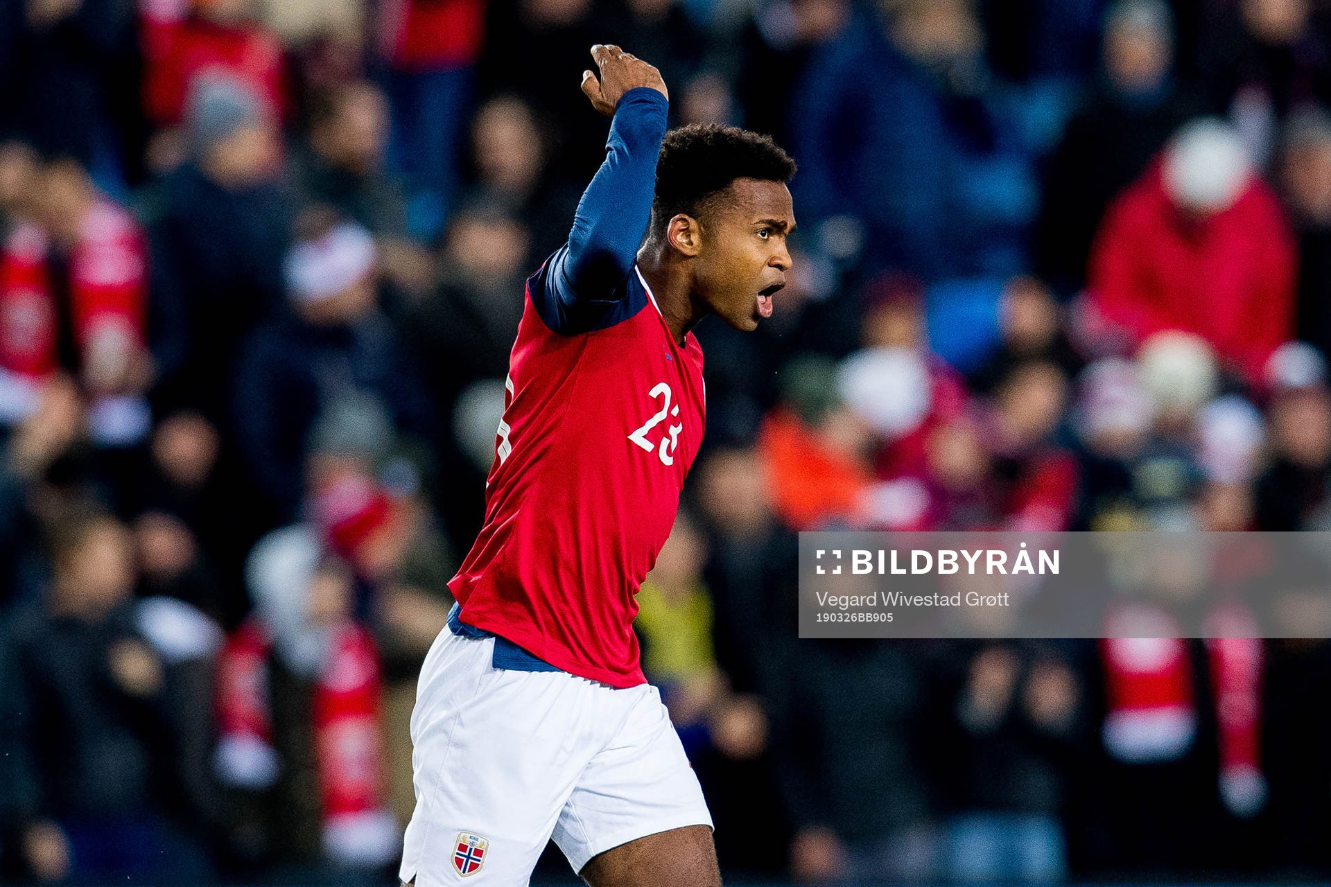Ola Kamara of Norway celebrates