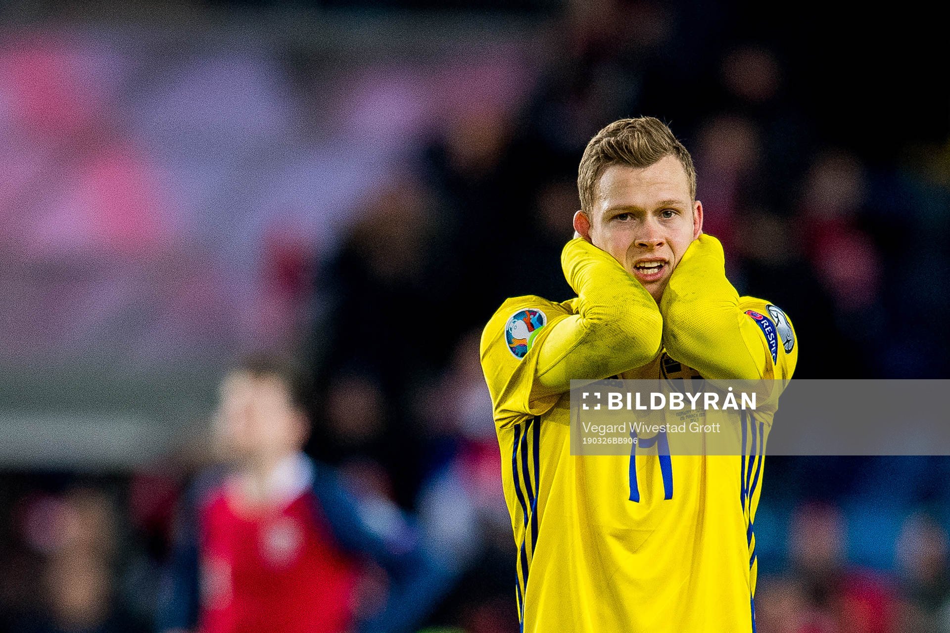 Viktor Claesson of Sweden looks dejected