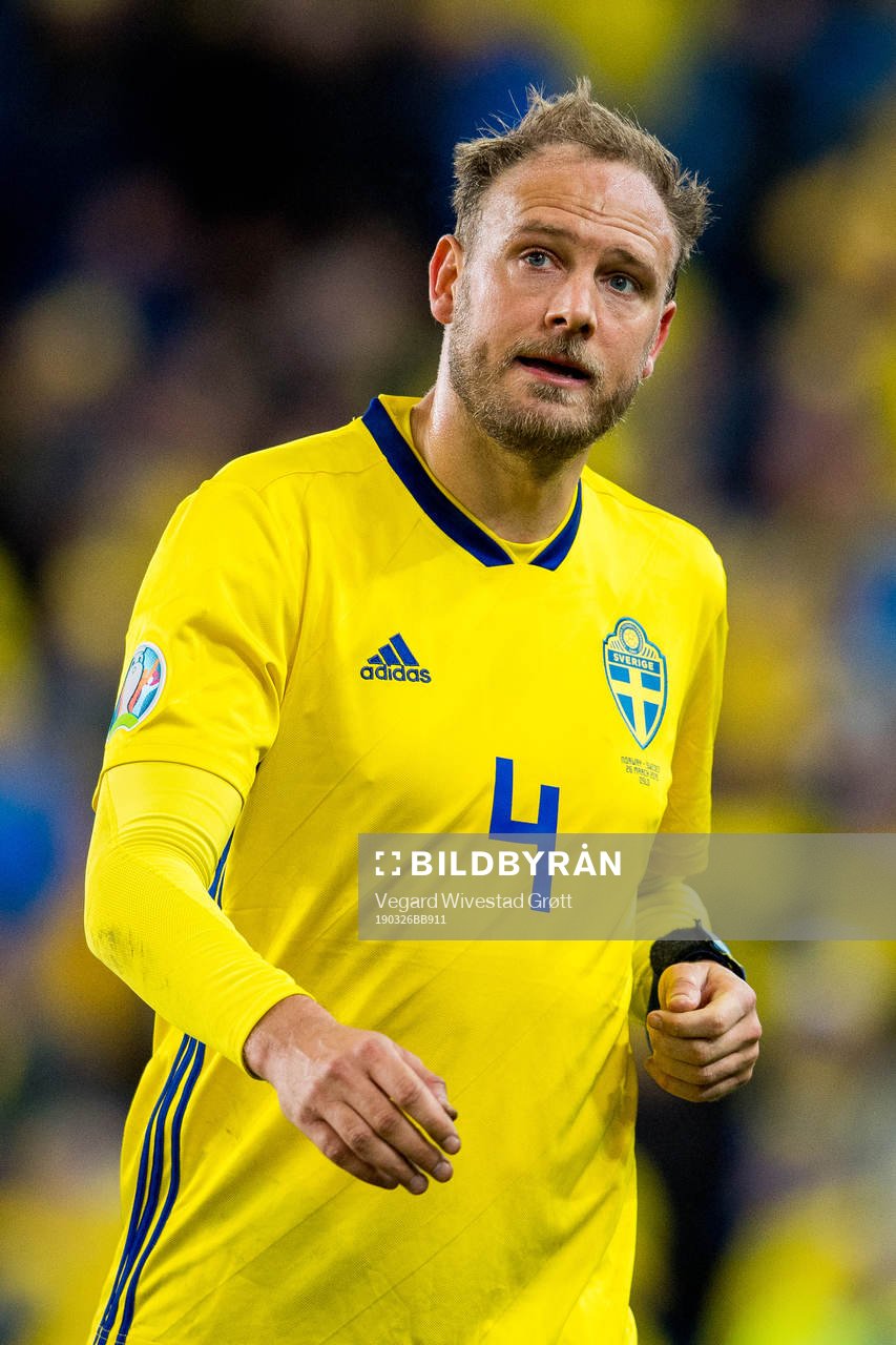 Andreas Granqvist of Sweden looks dejected