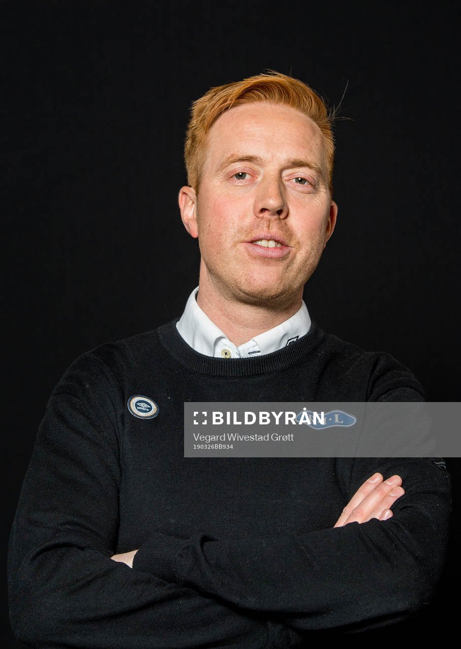 Svein Maalen, head coach of Ranheim, poses for a portrait