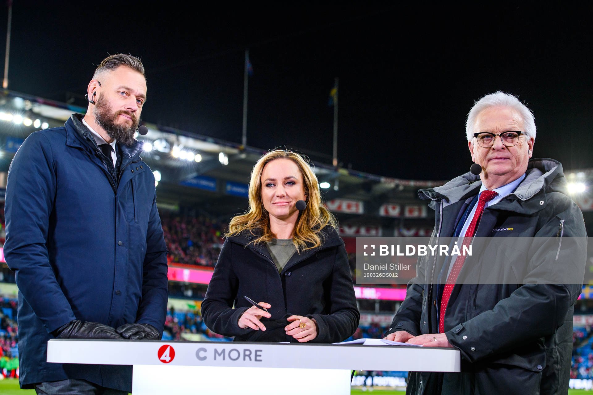 Olof Lundh, Frida Nordstrand and Hasse Backe in the Cmore