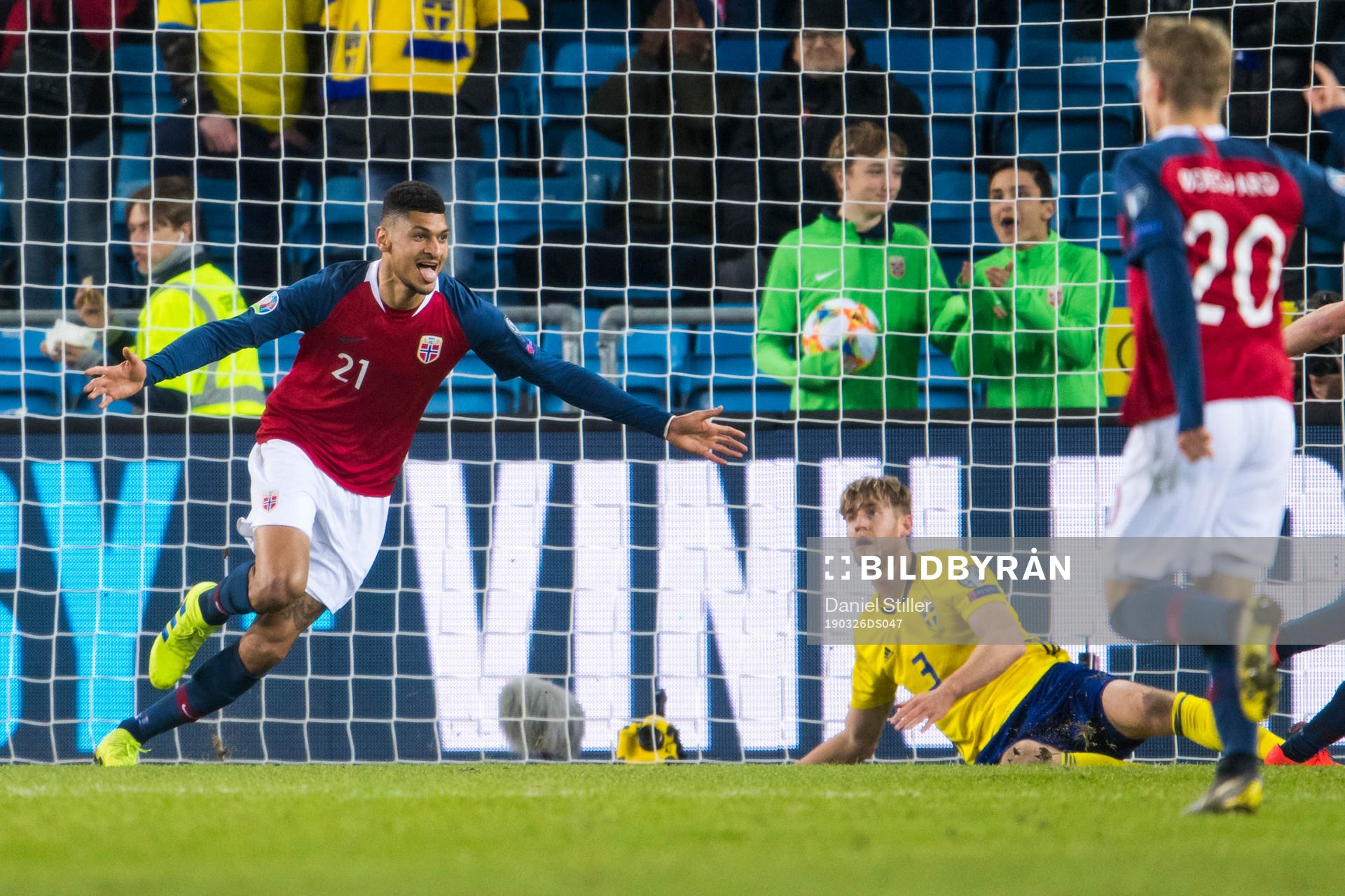 Bjørn Maars Johnsen of Norway celebrates