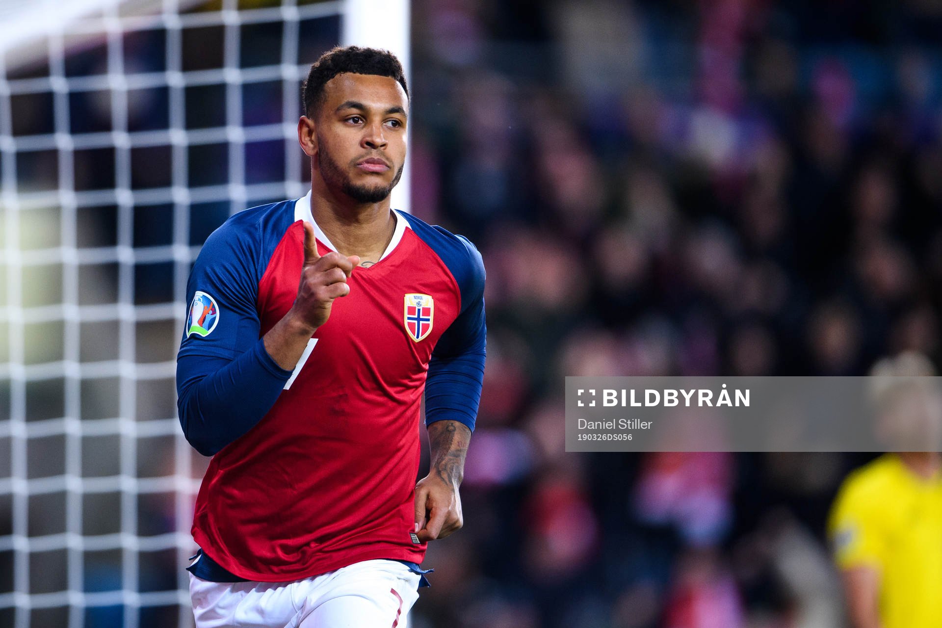 Joshua King of Norway celebrates the 2-0 goal