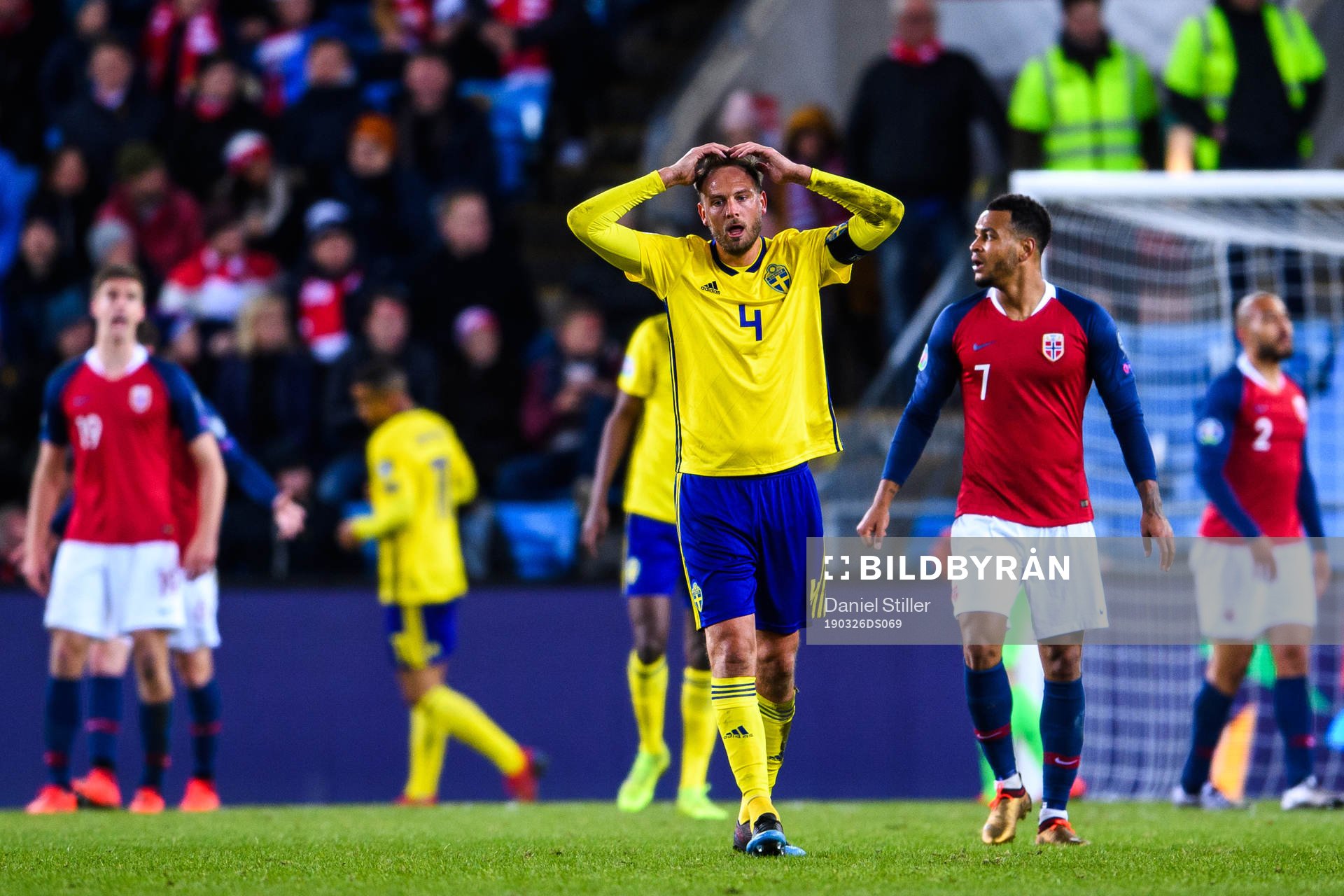 Andreas Granqvist of Sweden looks dejected