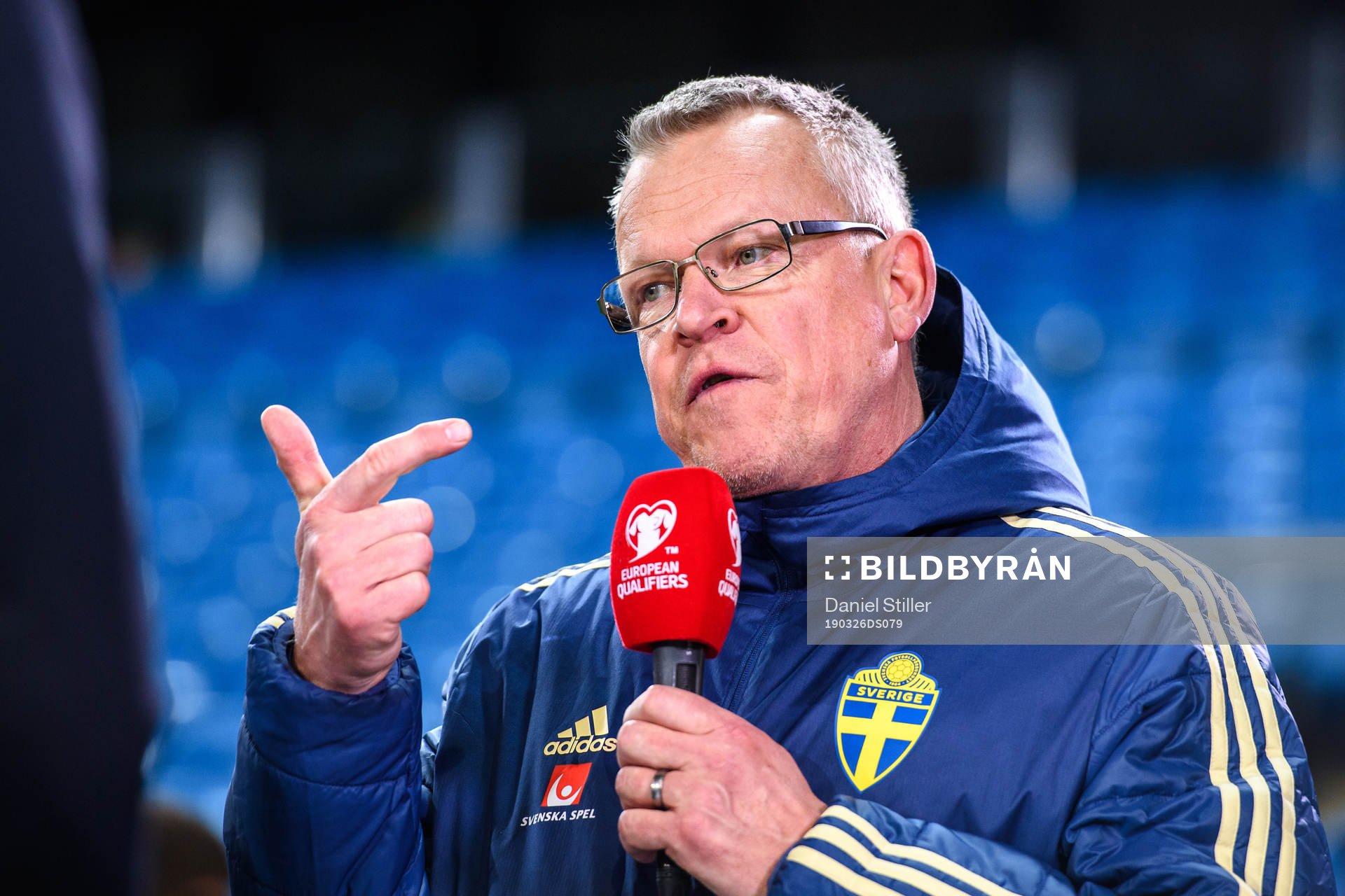 Head coach Janne Andersson of Sweden in the Cmore Studion