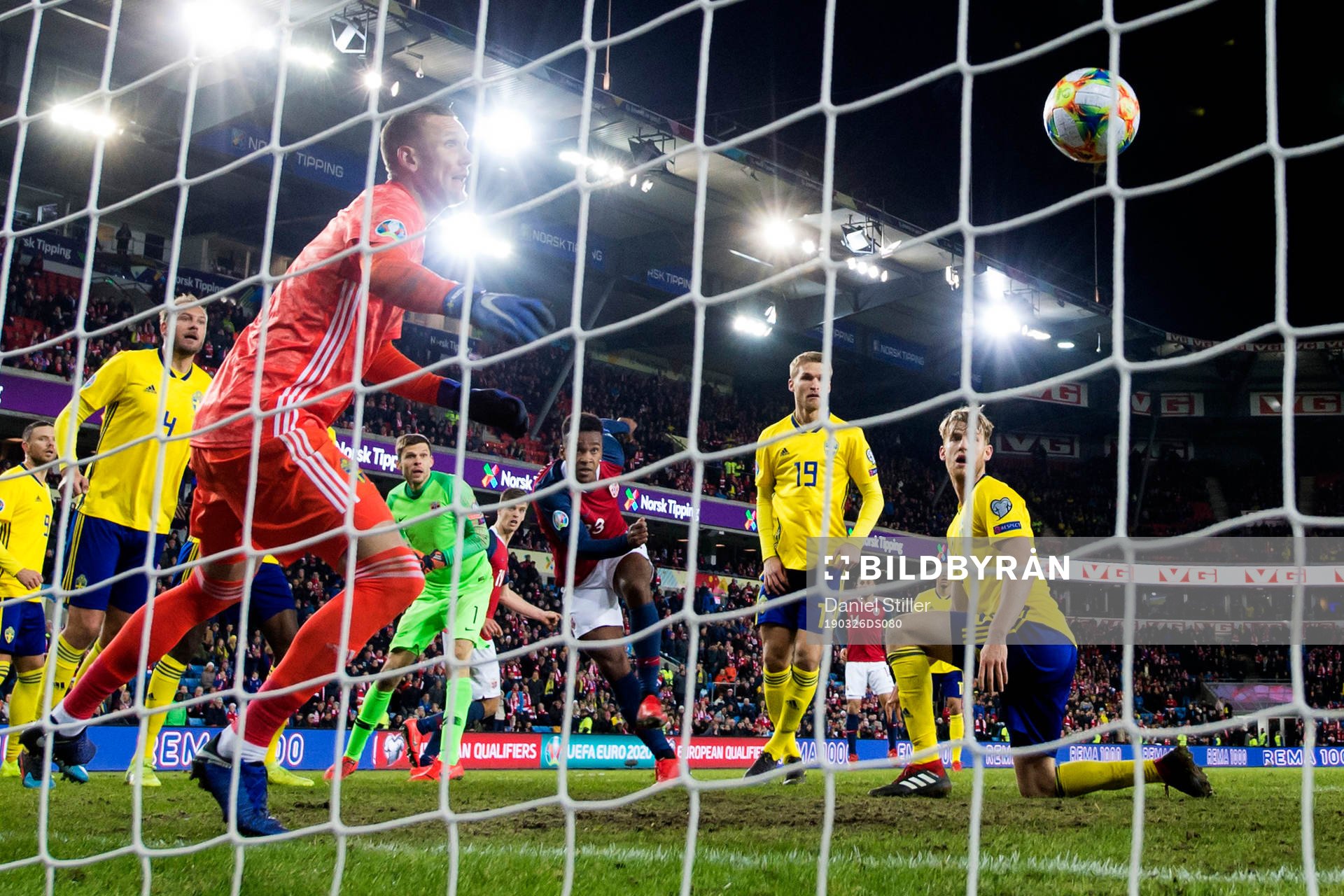 Ola Kamara of Norway scores 3-3