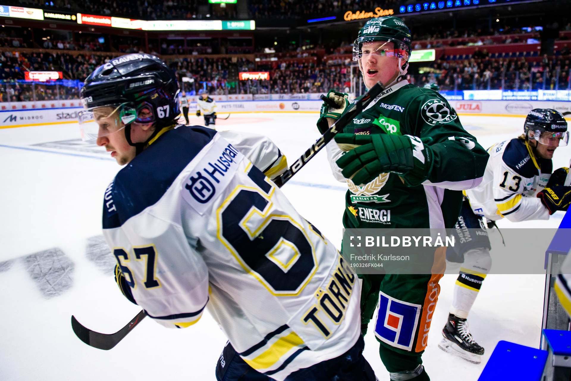 s Christoffer Törngren och Färjestads Gustav Rydahl