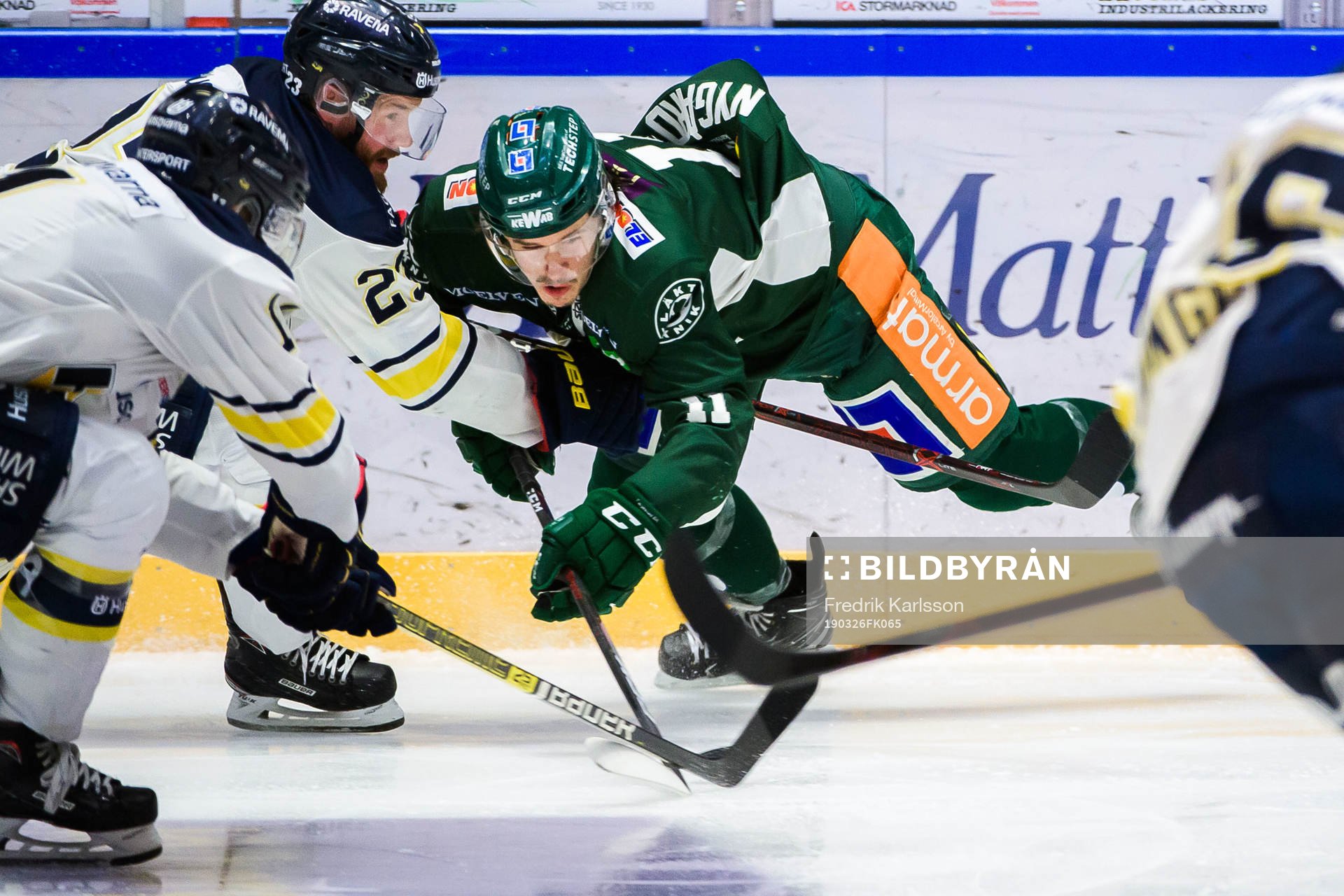 s Robin Figren och Färjestads Joakim Nygård