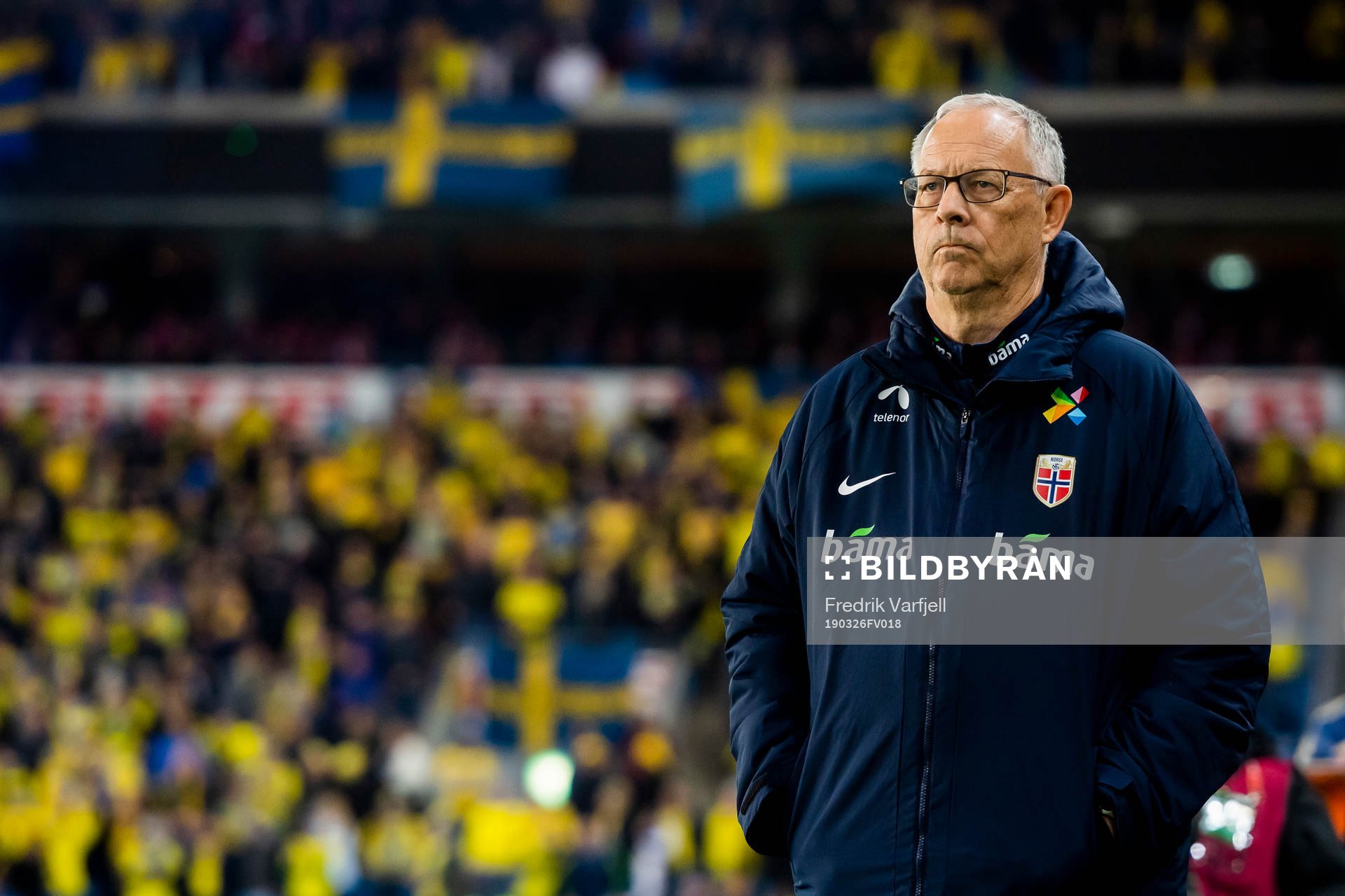 Lars Lagerbäck, head coach of Norway